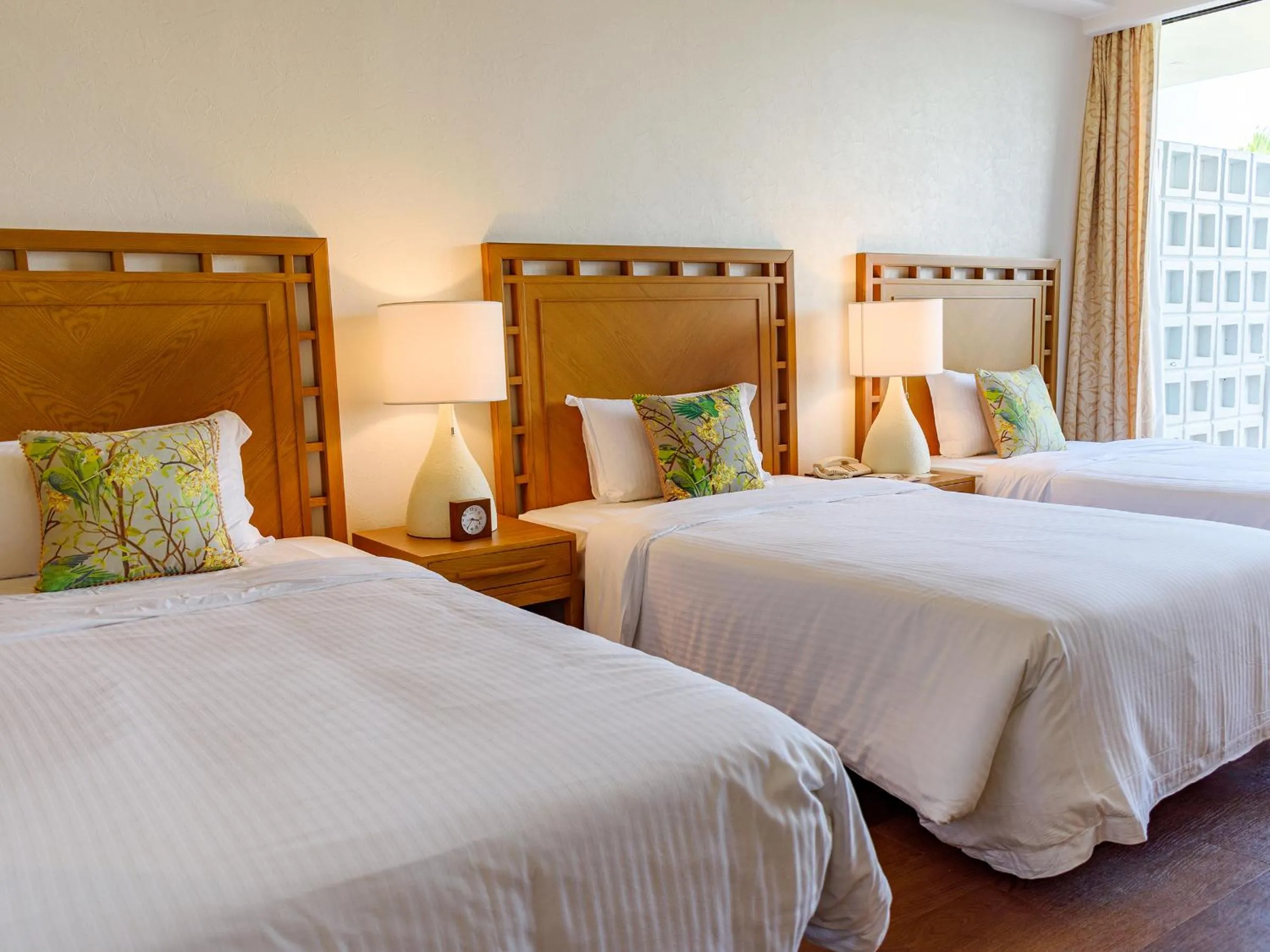 Decorative detail, Bed in The Moon Beach Museum Resort