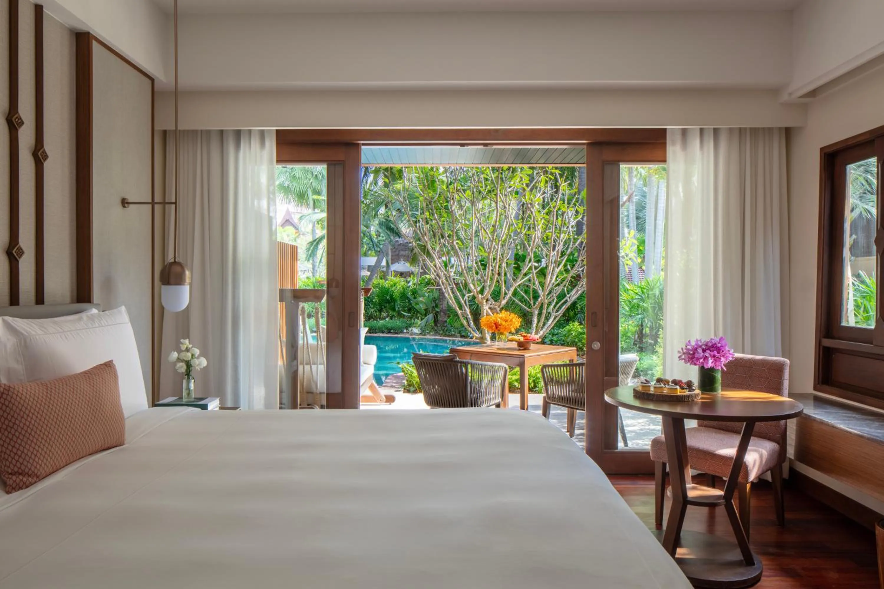 Balcony/Terrace, Bed in Anantara Hua Hin Resort