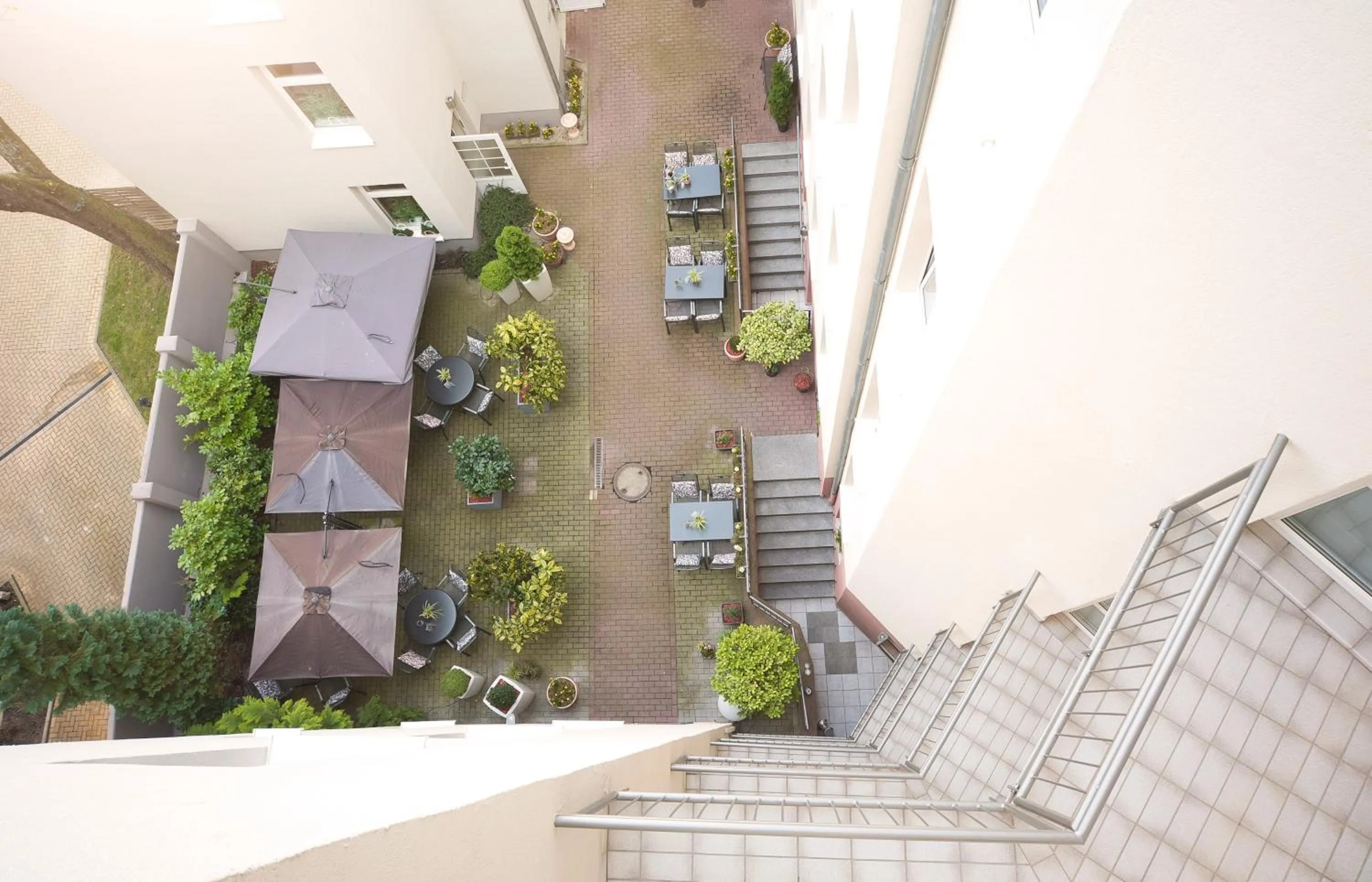 Inner courtyard view in City-Hotel Am Wasserturm Halle