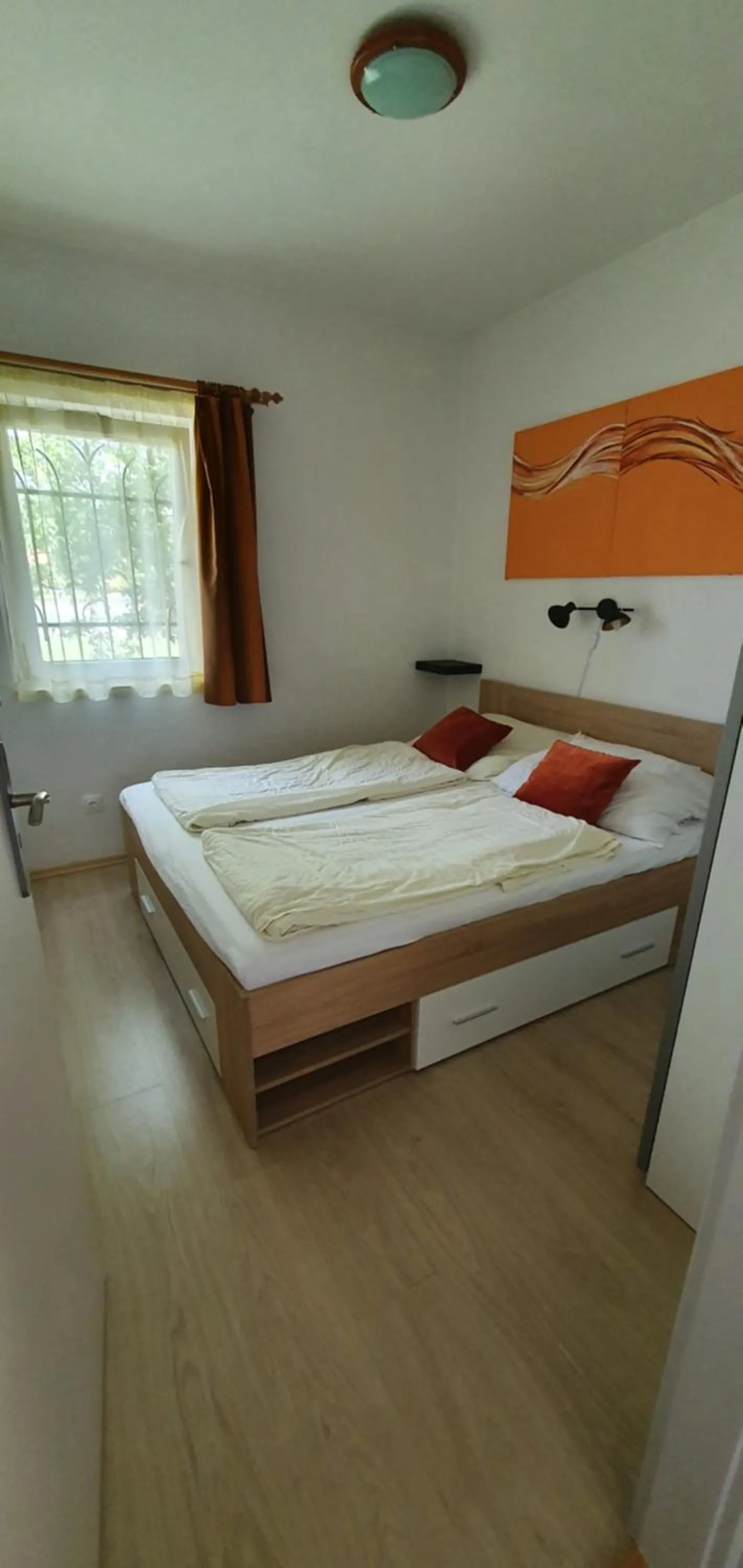 Bedroom, Bed in ForRest Apartman