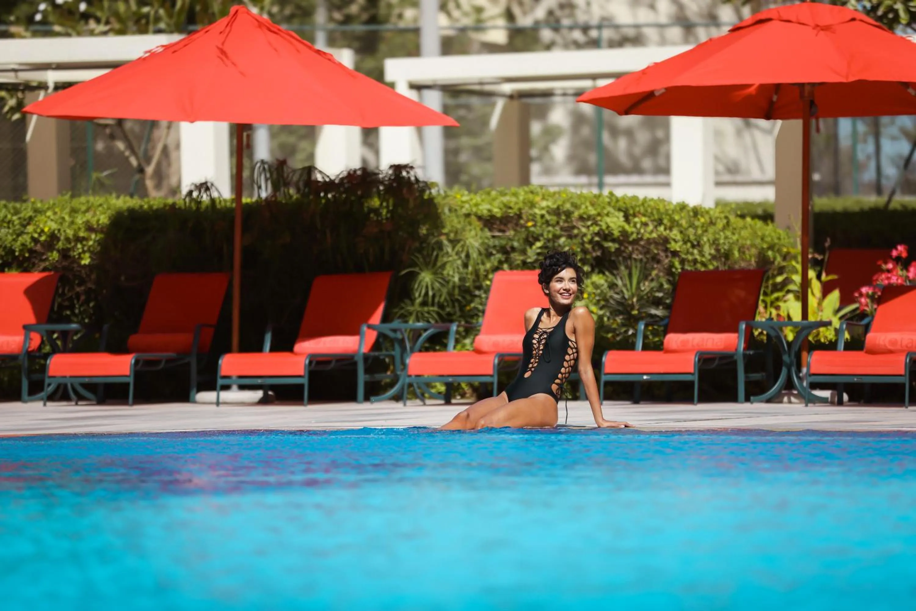 Pool view in Park Rotana Abu Dhabi