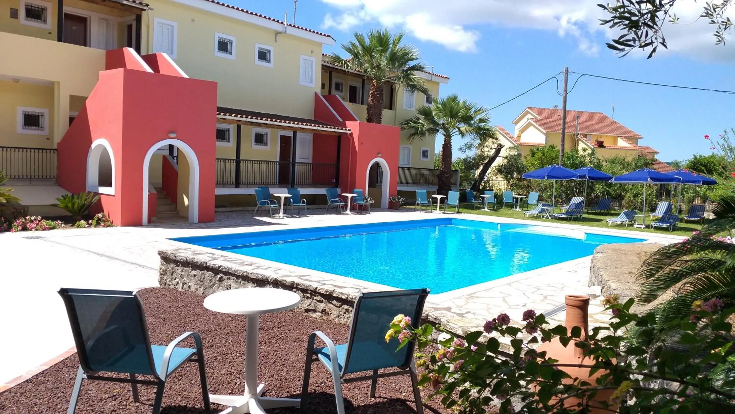 Pool view in Elite Corfu - Adults Friendly