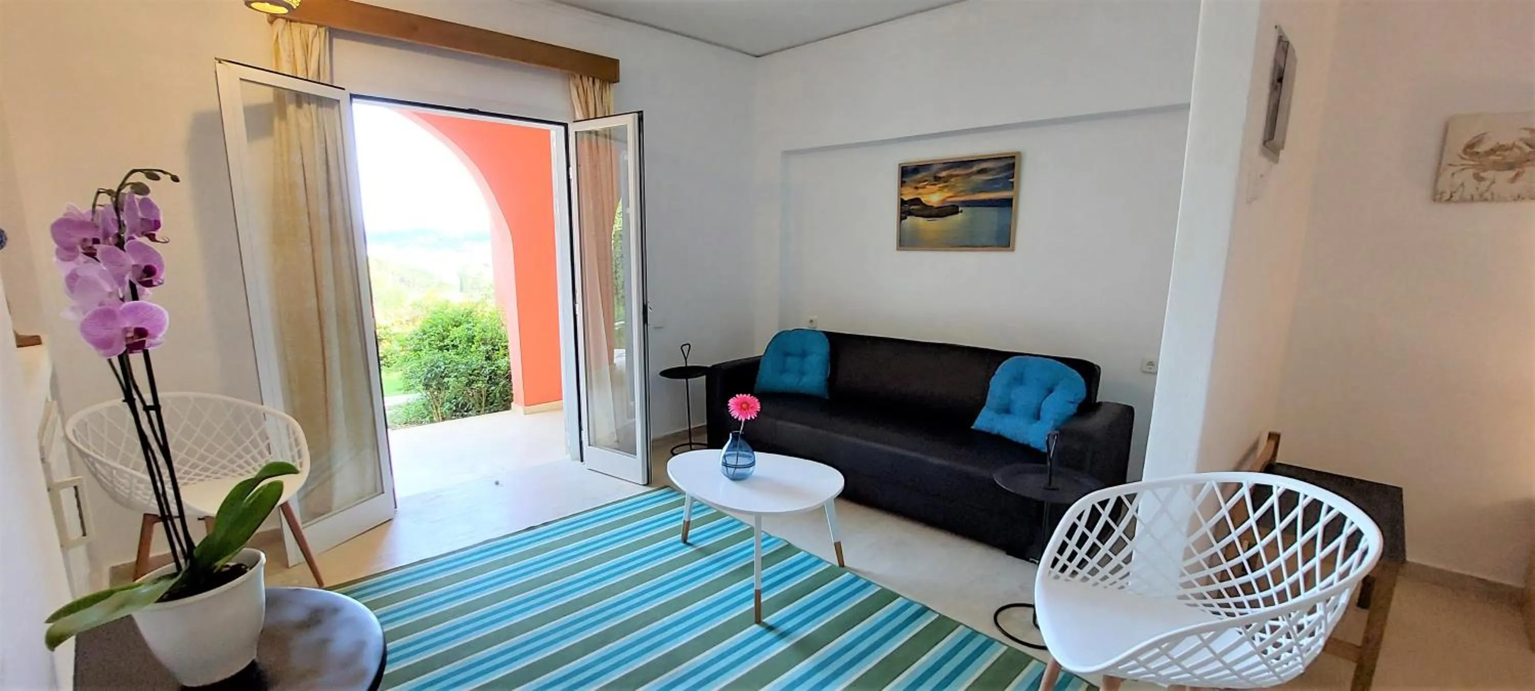 Living room in Elite Corfu - Adults Friendly