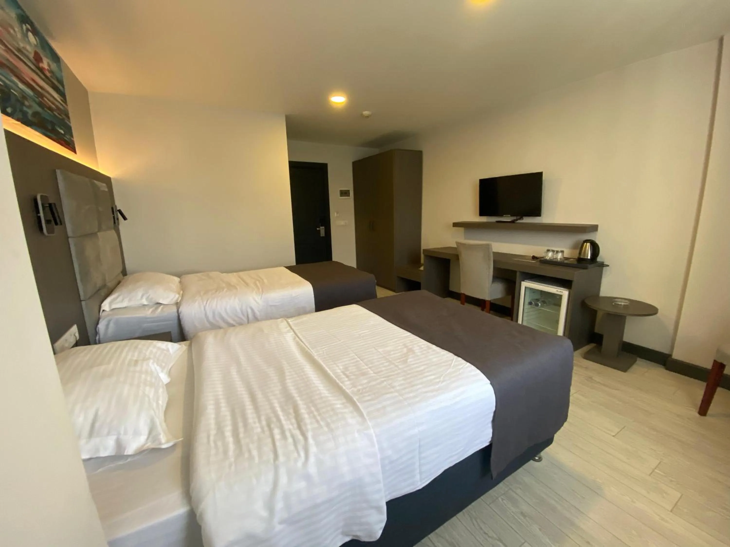 Bed in Sahil Hotel Pendik