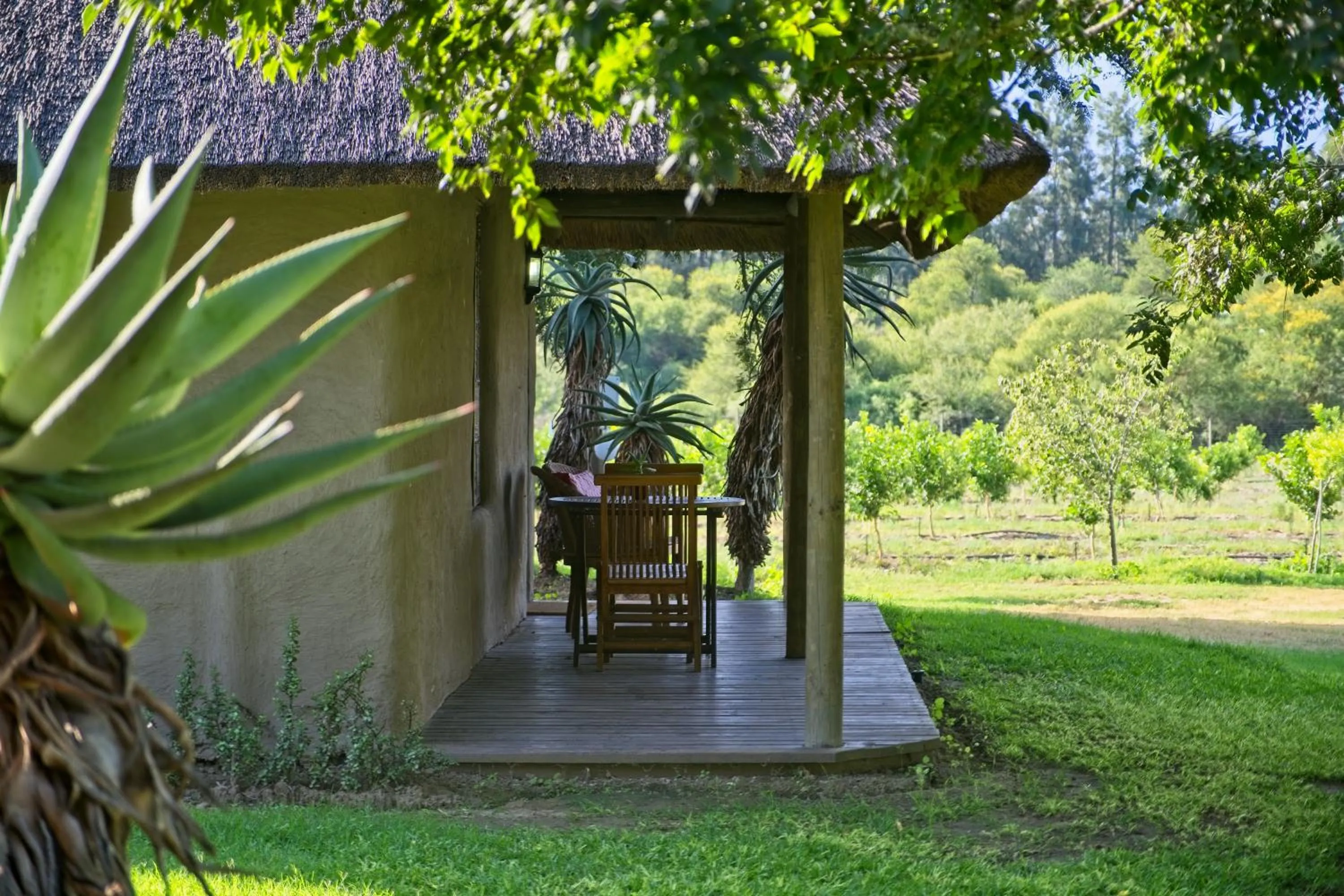 Patio in Chrislin African Lodge