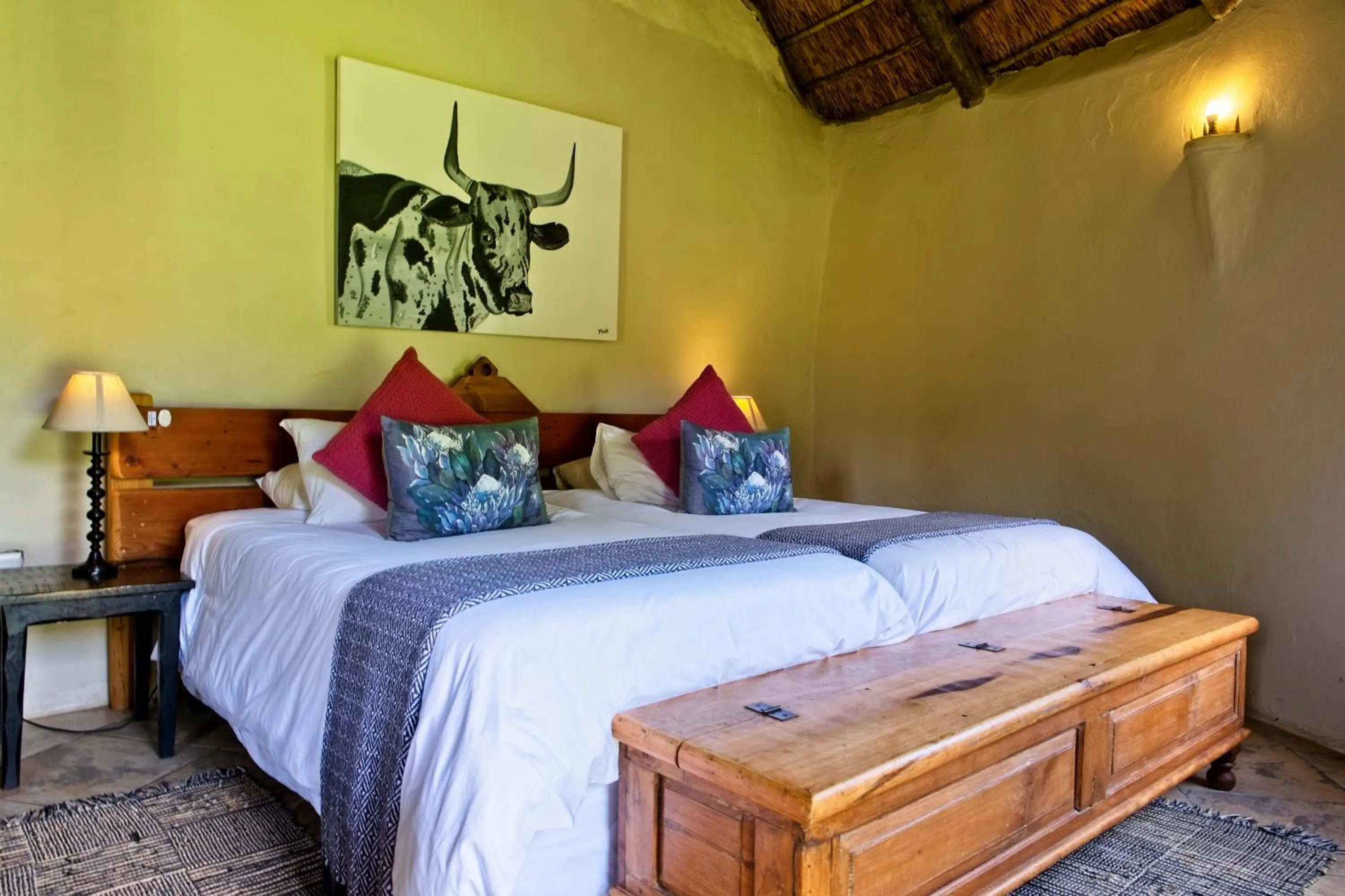 Bed in Chrislin African Lodge