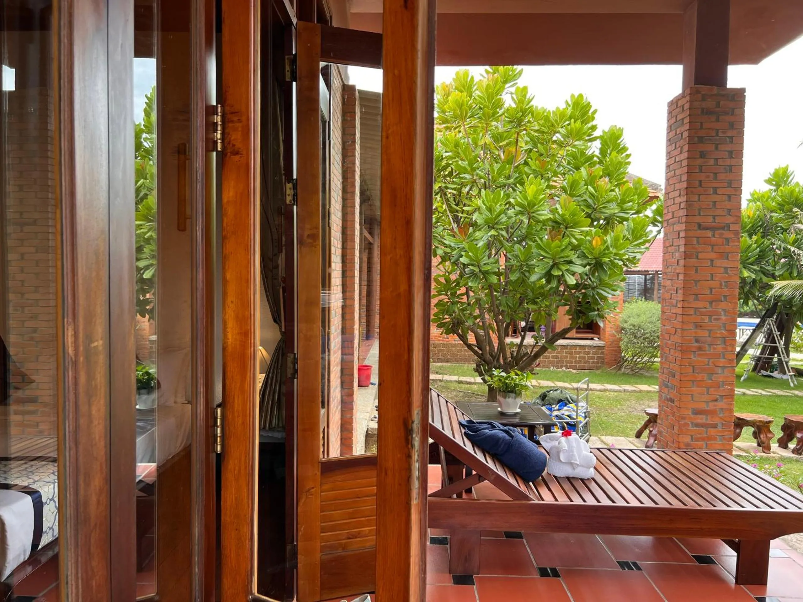 Garden view in Blue Shell Resort