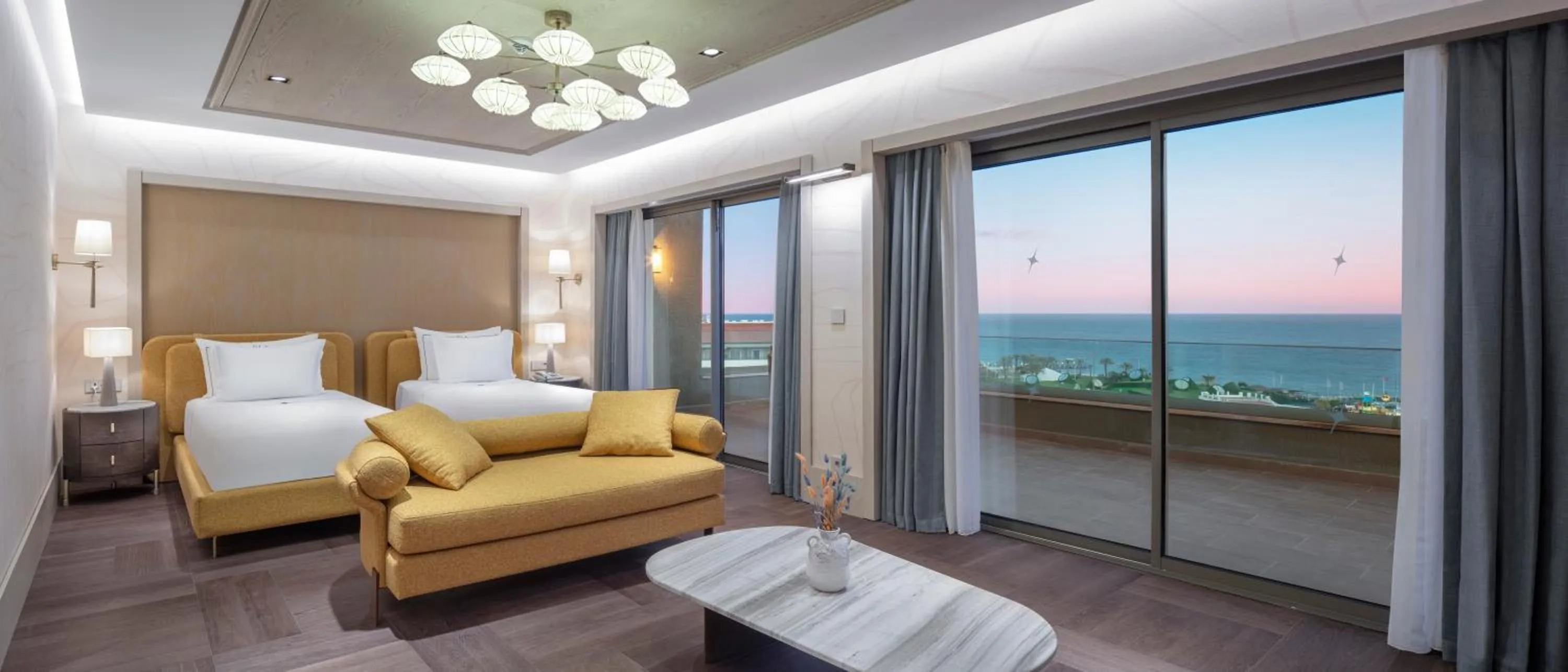 View (from property/room), Bed in Ela Excellence Resort Belek