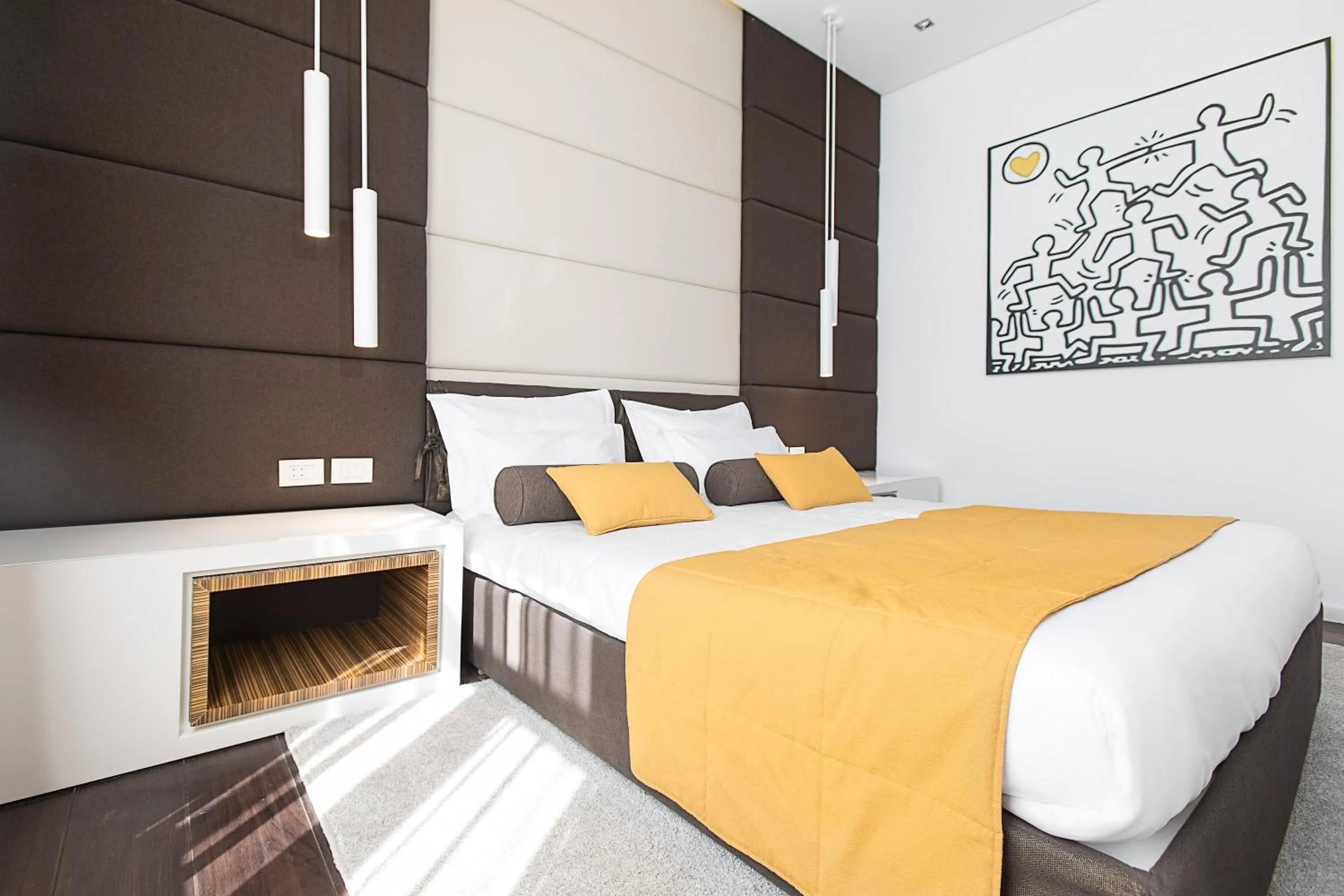 Bedroom, Bed in Dominic Smart & Luxury Suites - Terazije