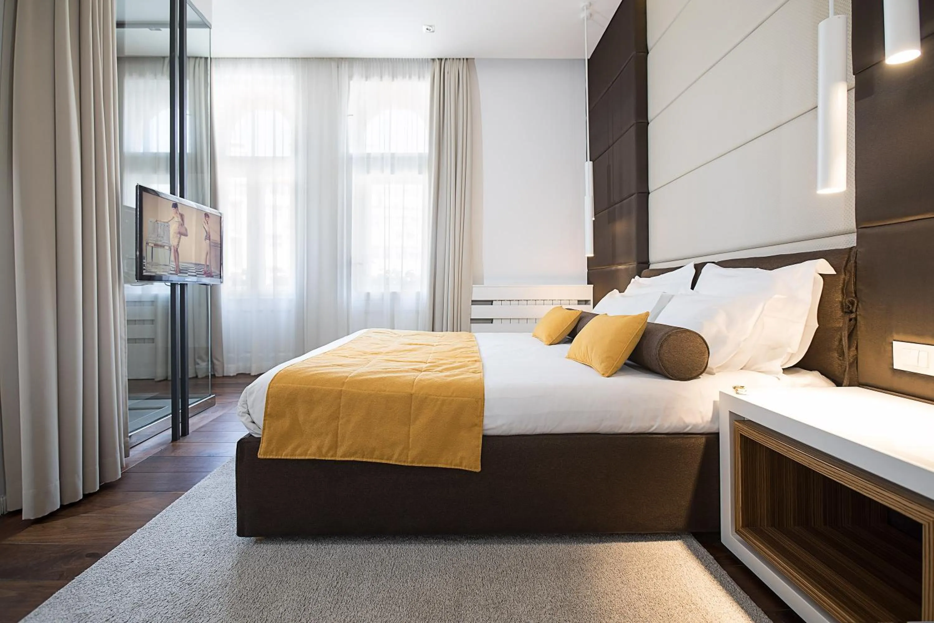 Balcony/Terrace, Bed in Dominic Smart & Luxury Suites - Terazije