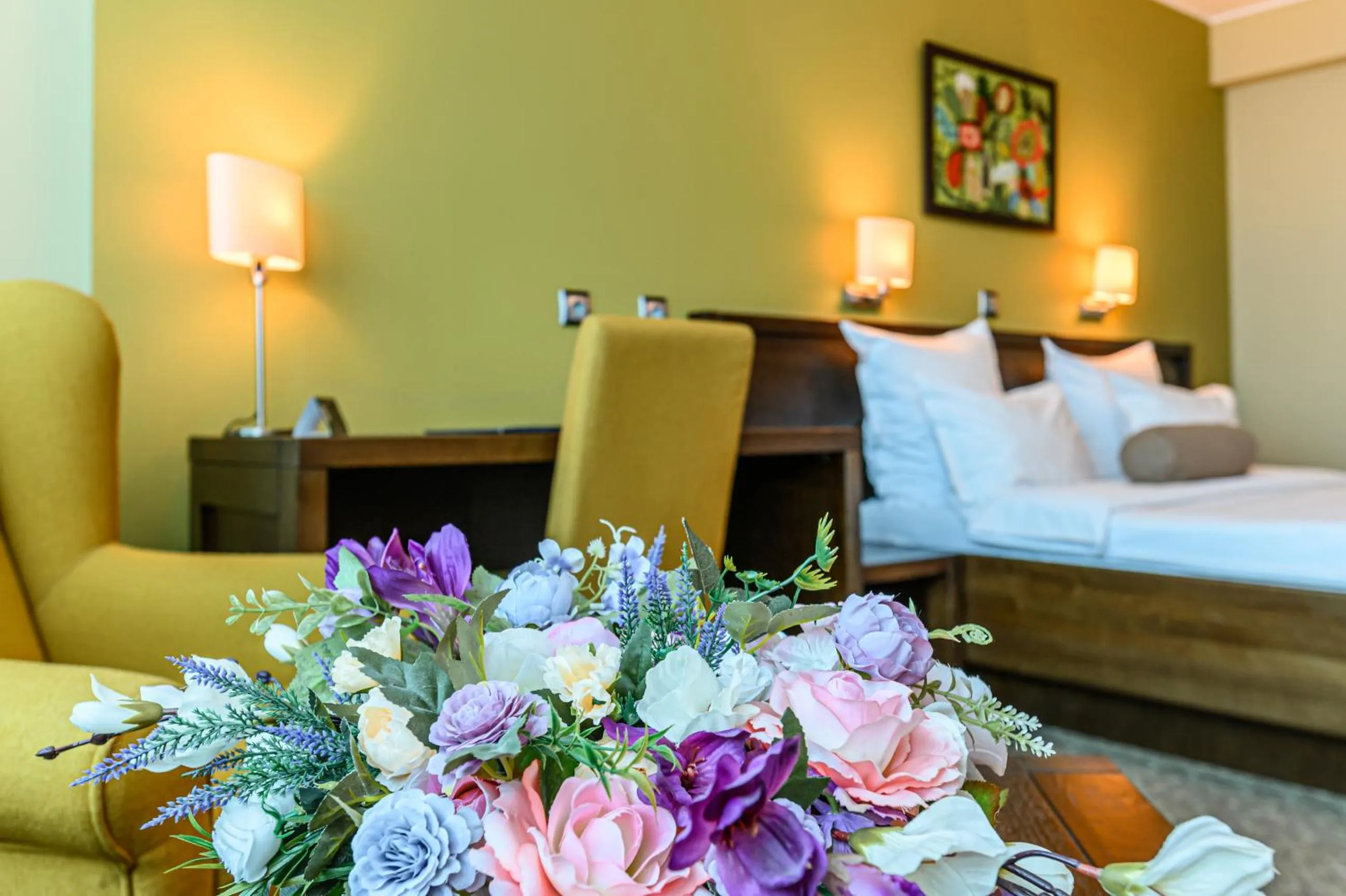 Seating area, Bed in Vega Hotel