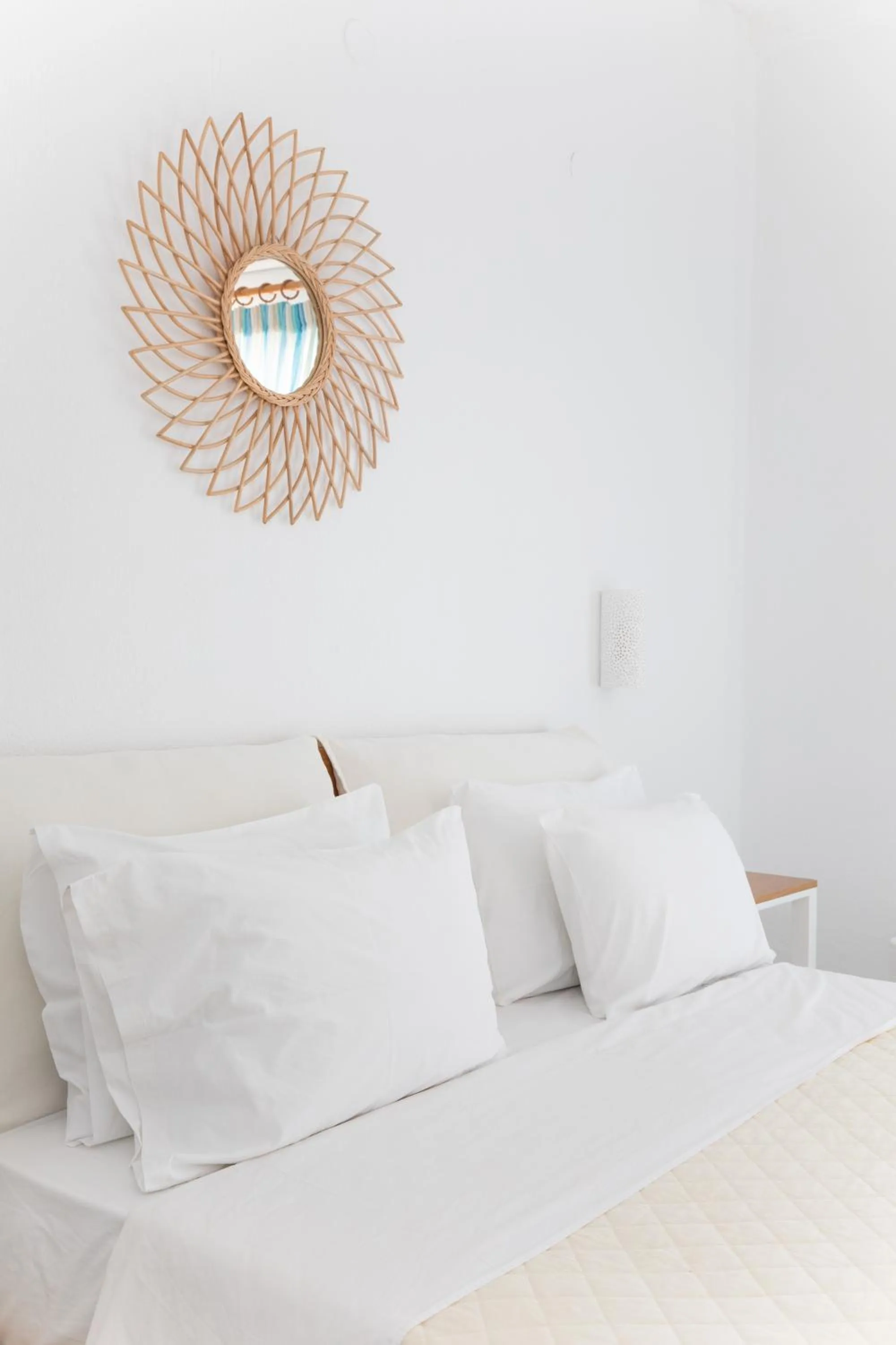 Bedroom, Bed in Cyclades Blue