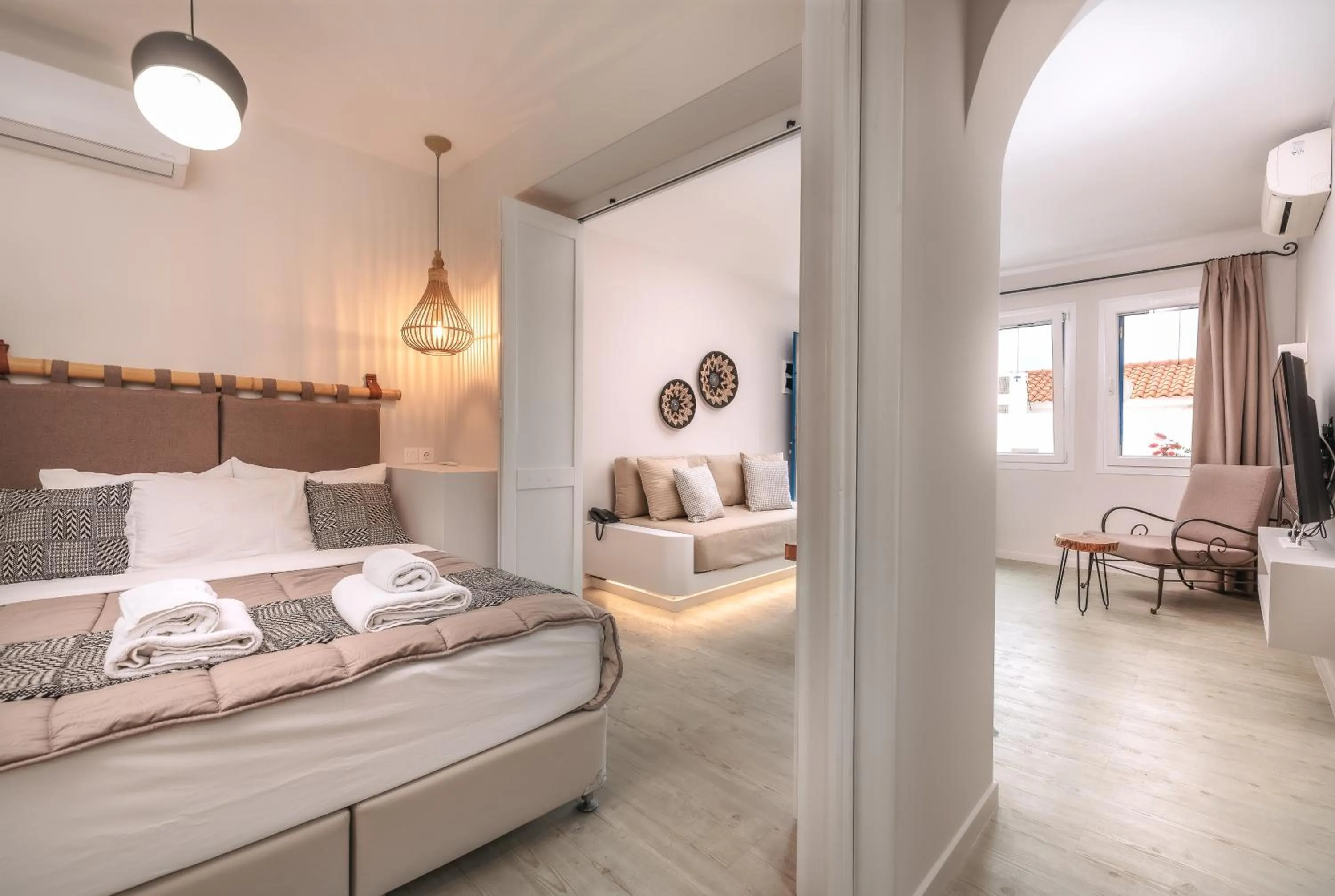 Living room, Bed in Blue Bay Resort Village