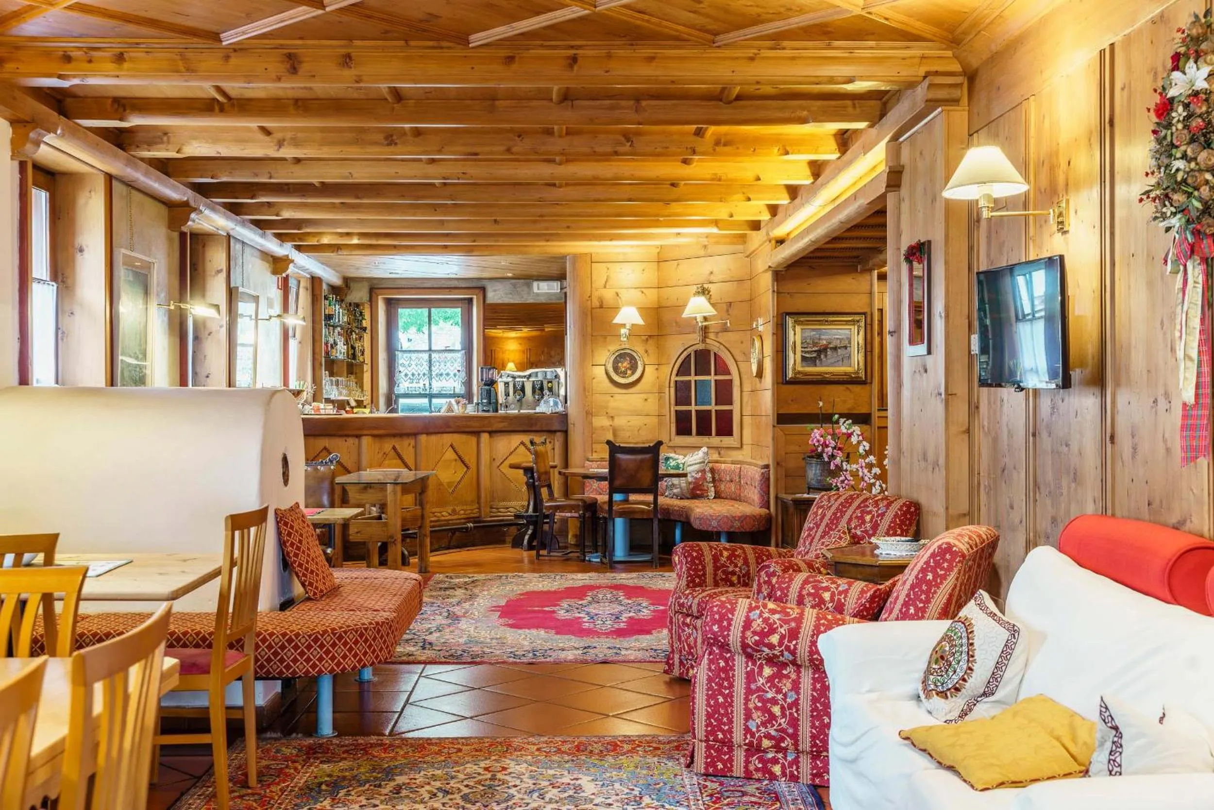 Seating area in Hotel Alemagna