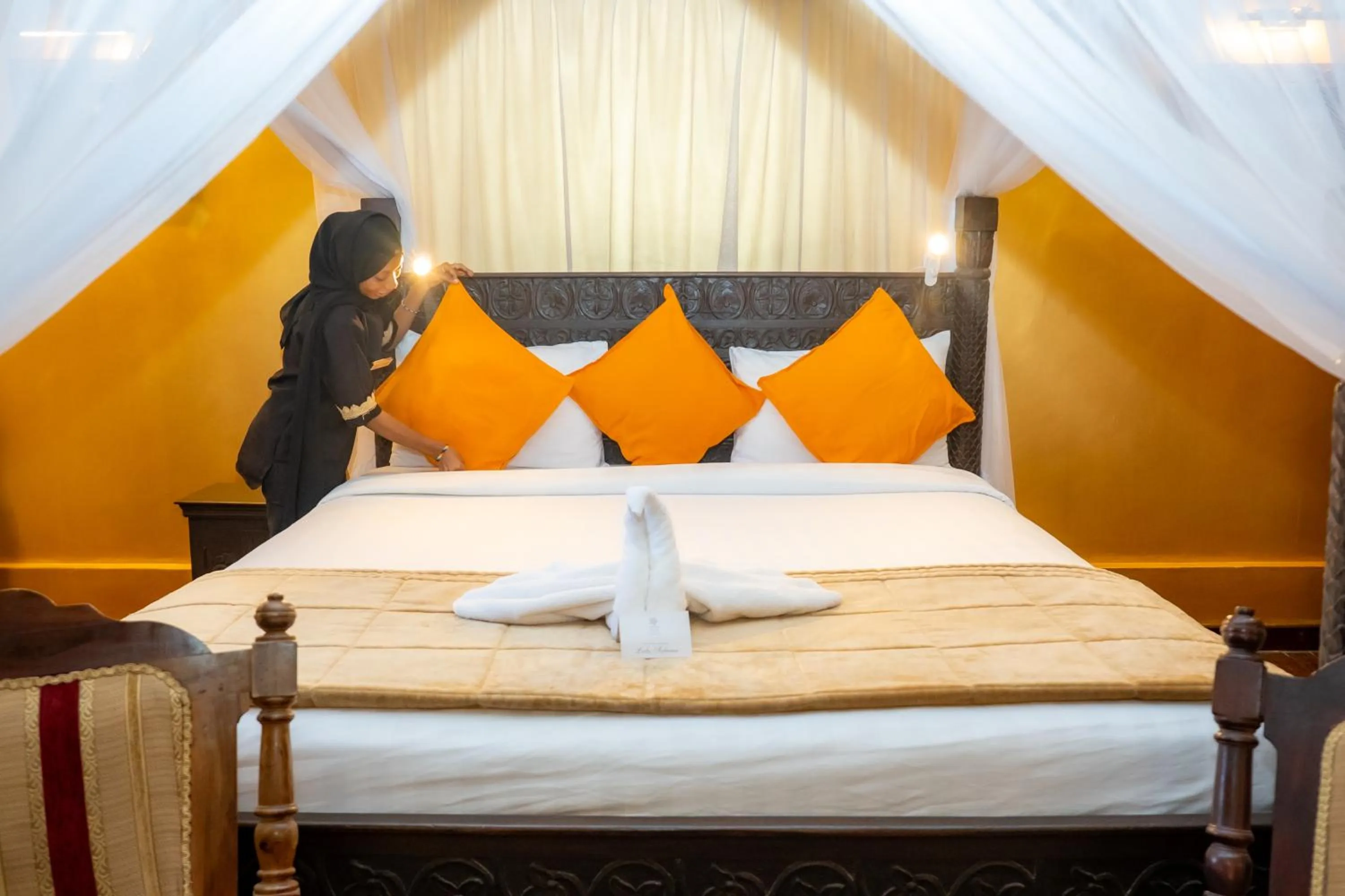 Bed in Jafferji House