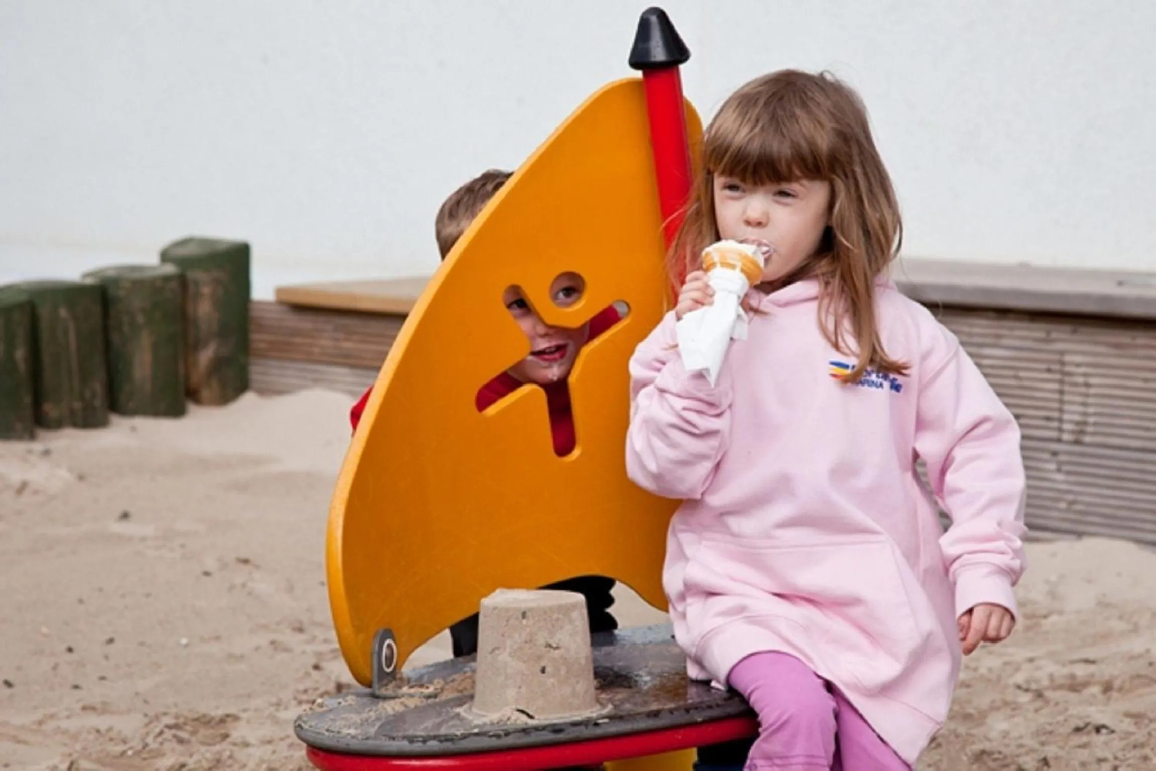 Children play ground in Portavadie Loch Fyne Scotland