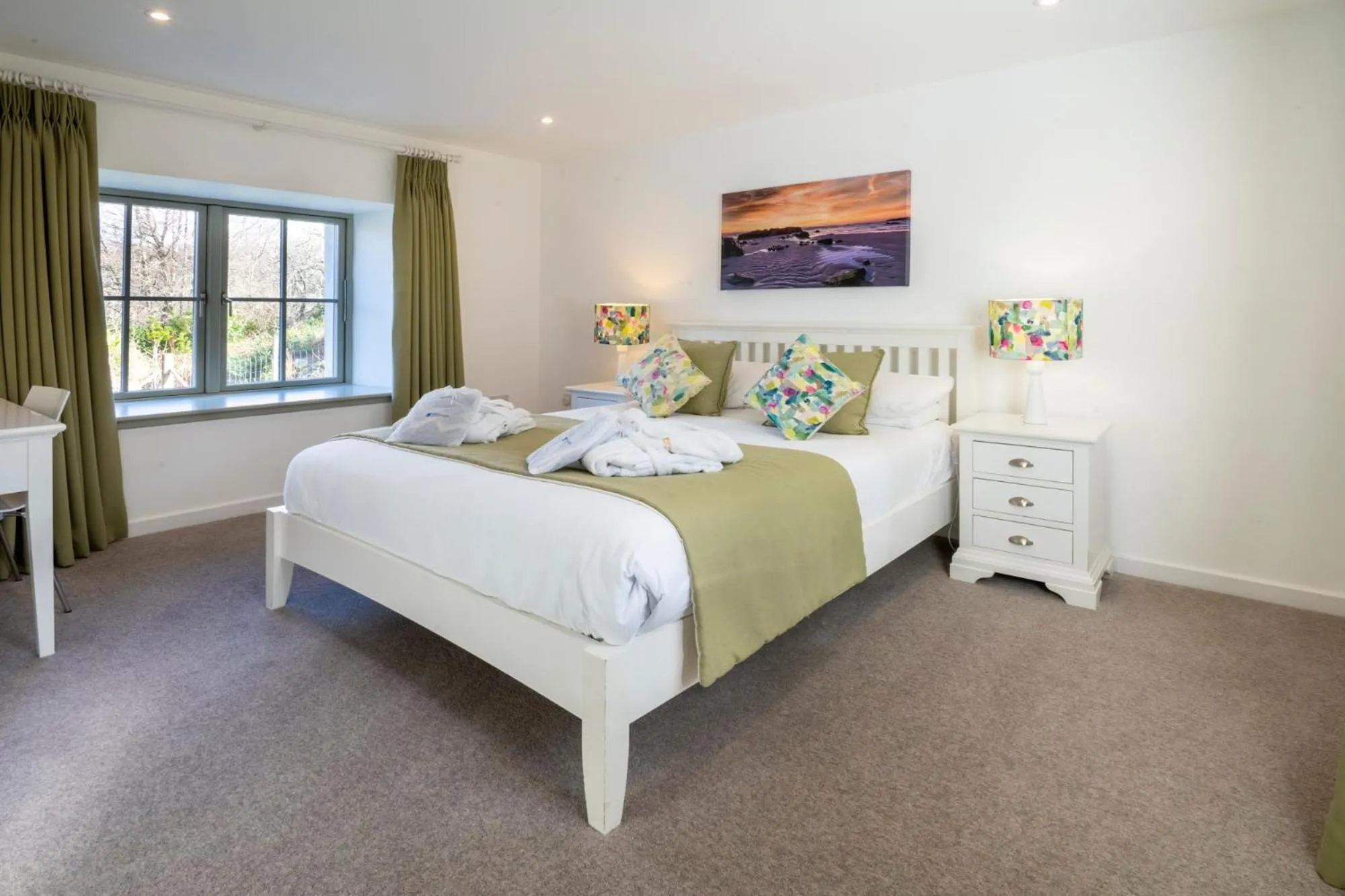 Bedroom, Bed in Portavadie Loch Fyne Scotland