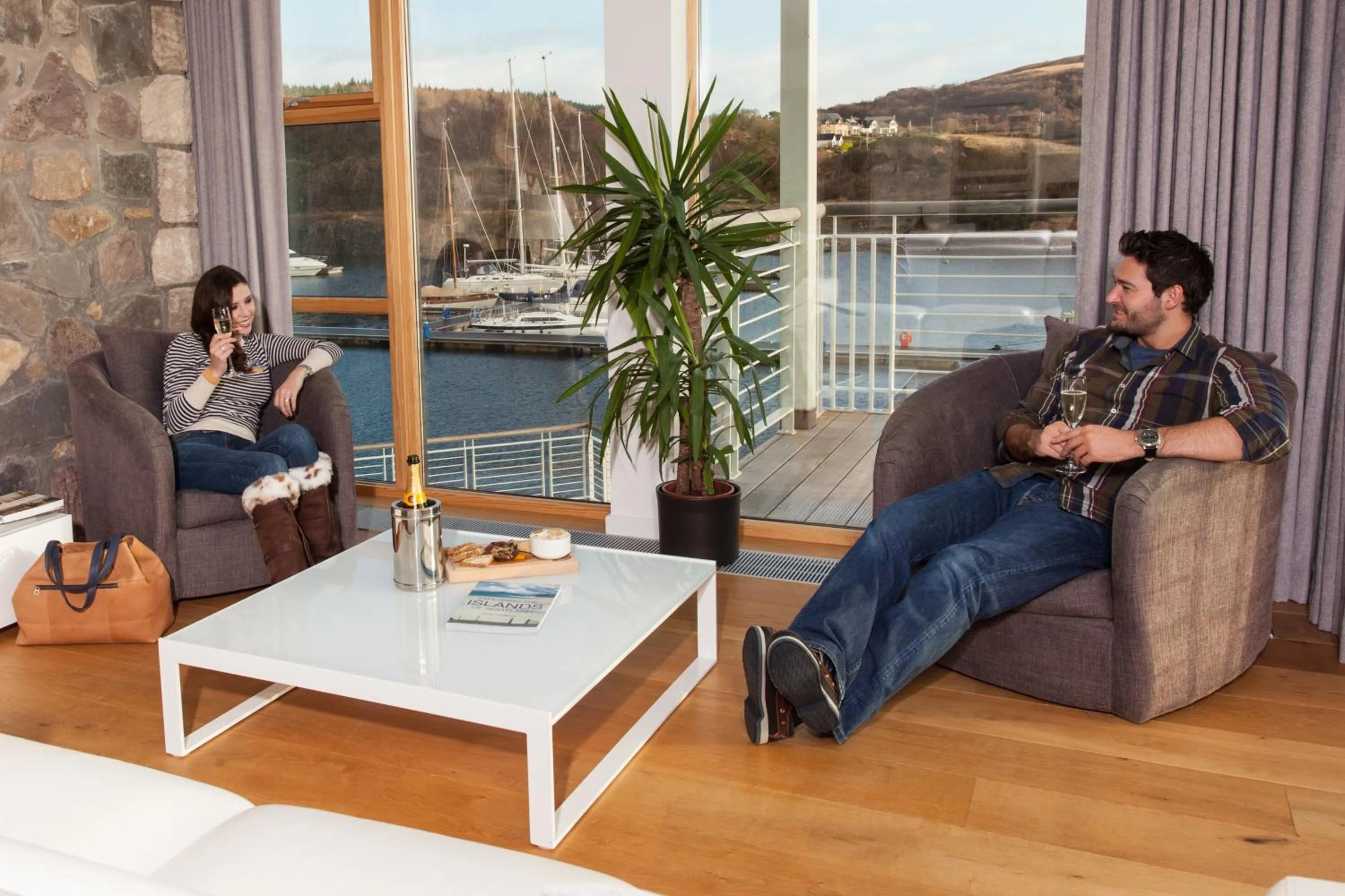 Balcony/Terrace in Portavadie Loch Fyne Scotland