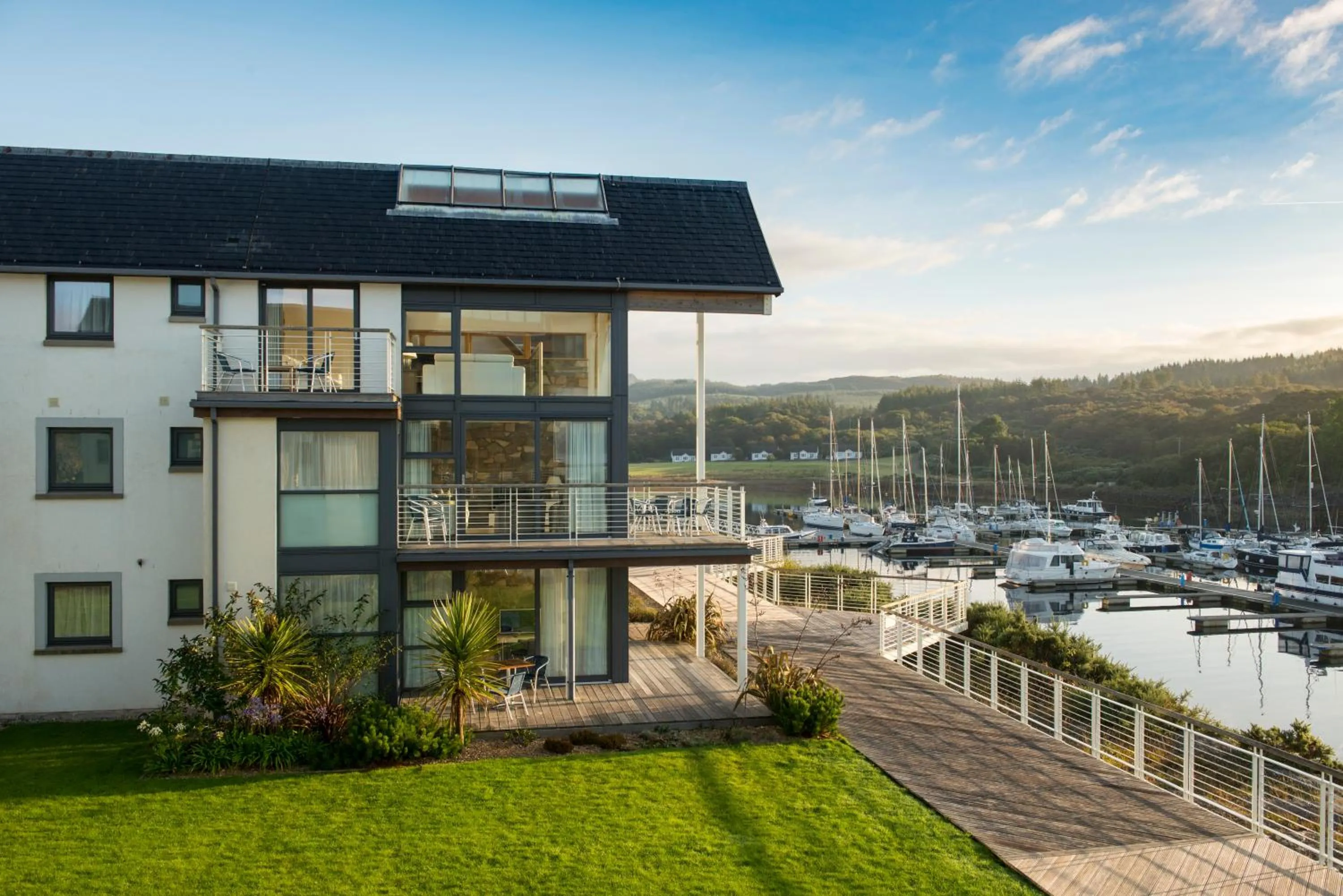 Property building in Portavadie Loch Fyne Scotland