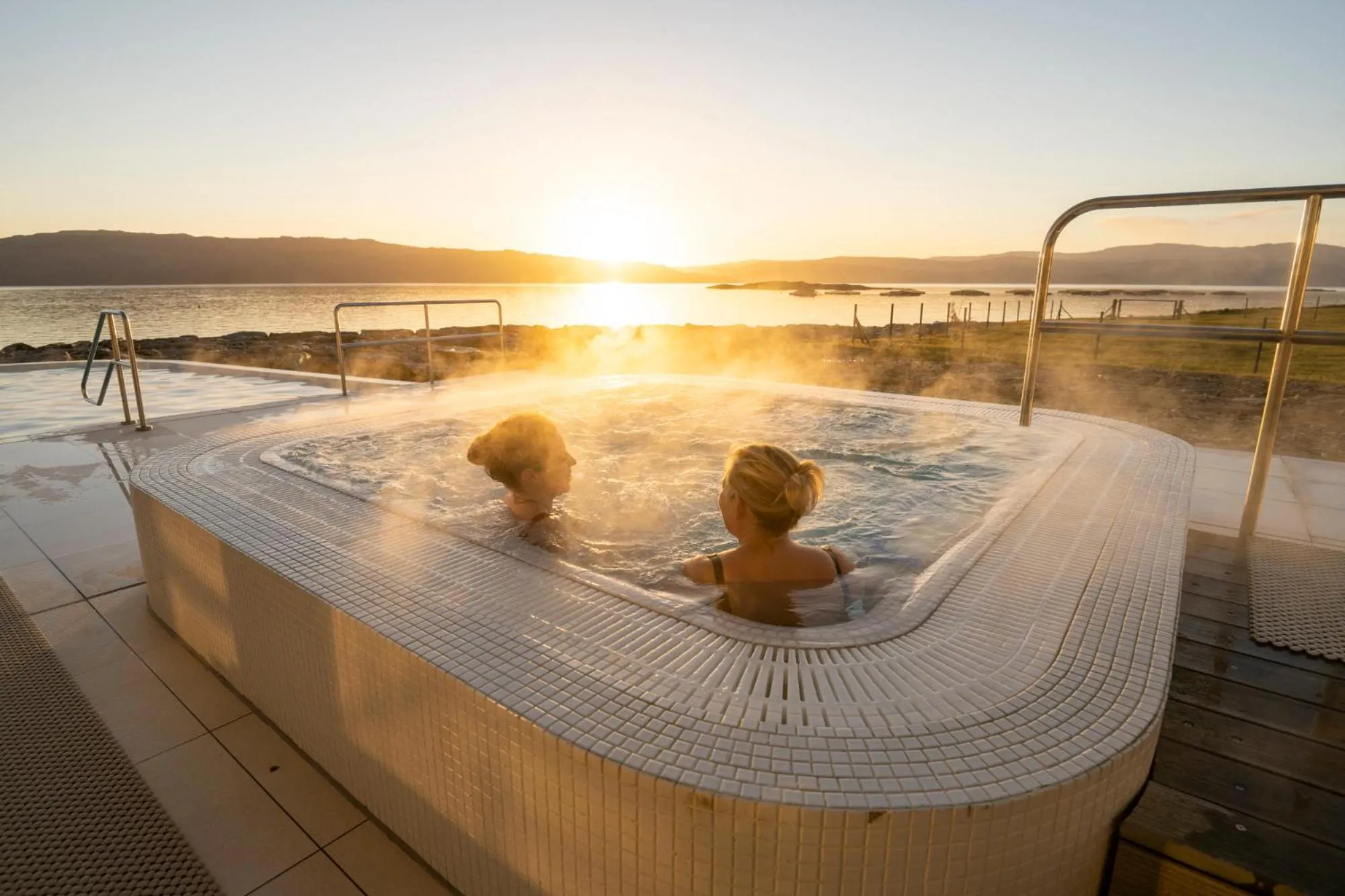 Swimming pool in Portavadie Loch Fyne Scotland
