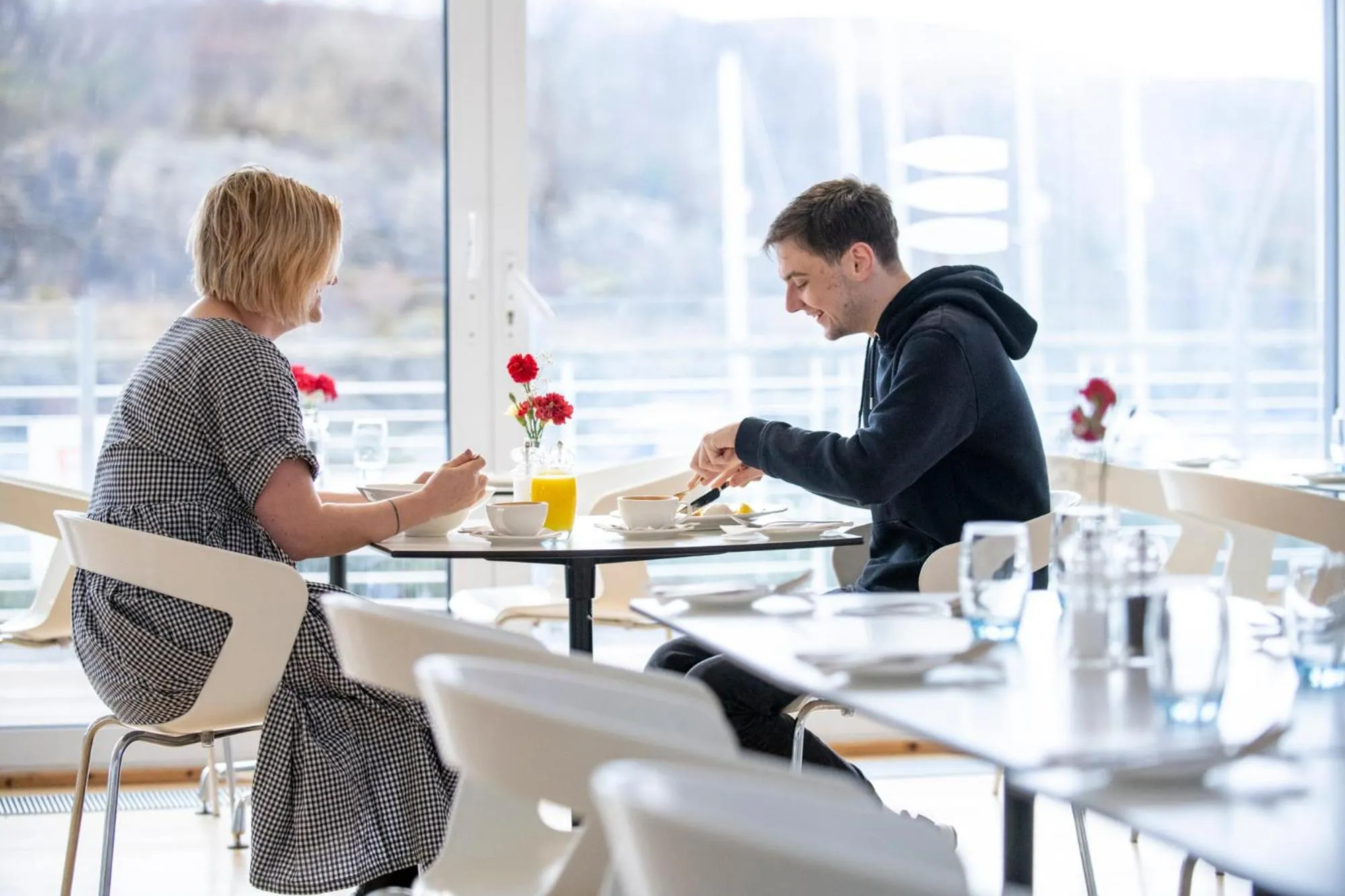 Breakfast in Portavadie Loch Fyne Scotland