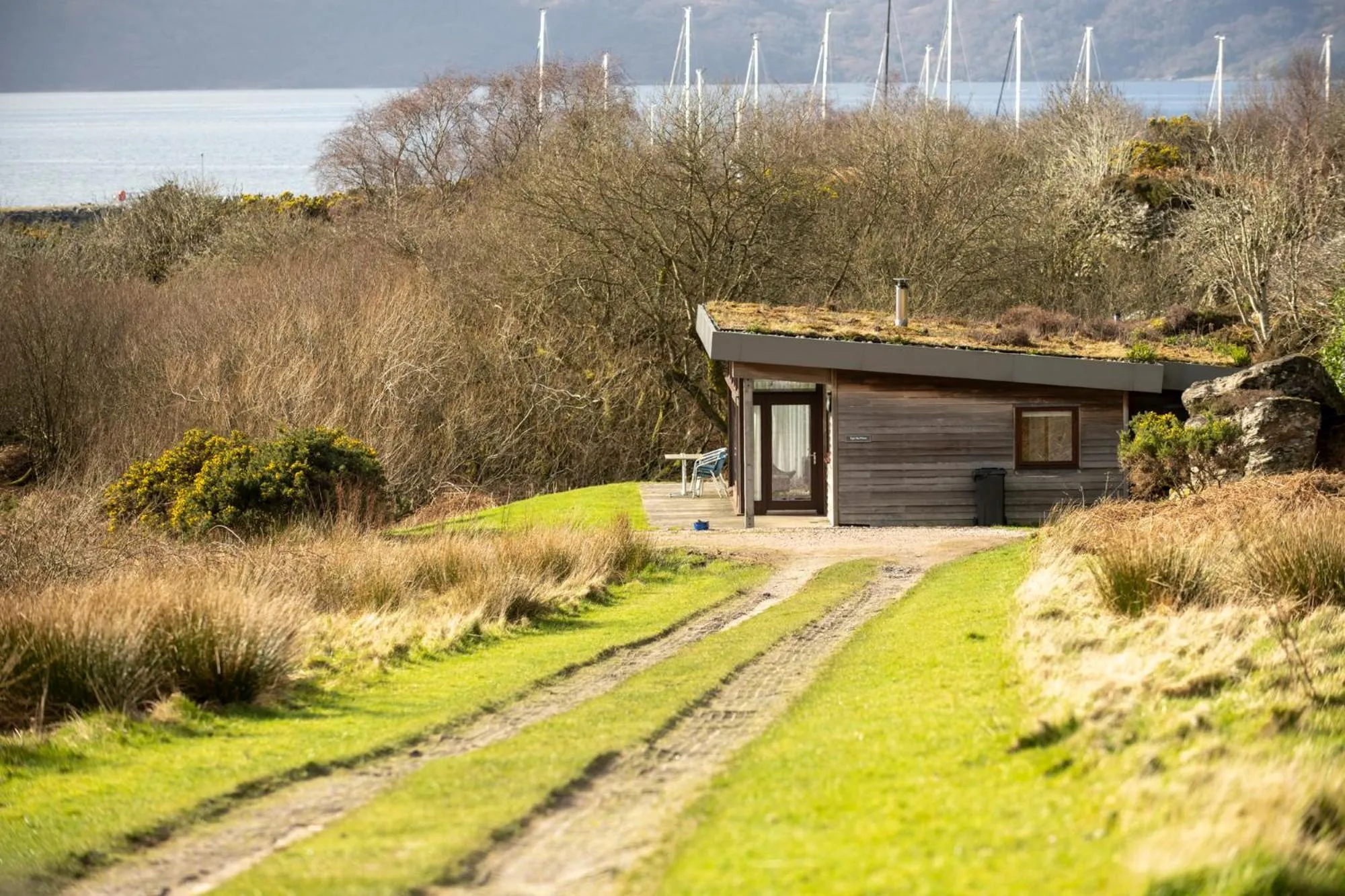 Property building in Portavadie Loch Fyne Scotland