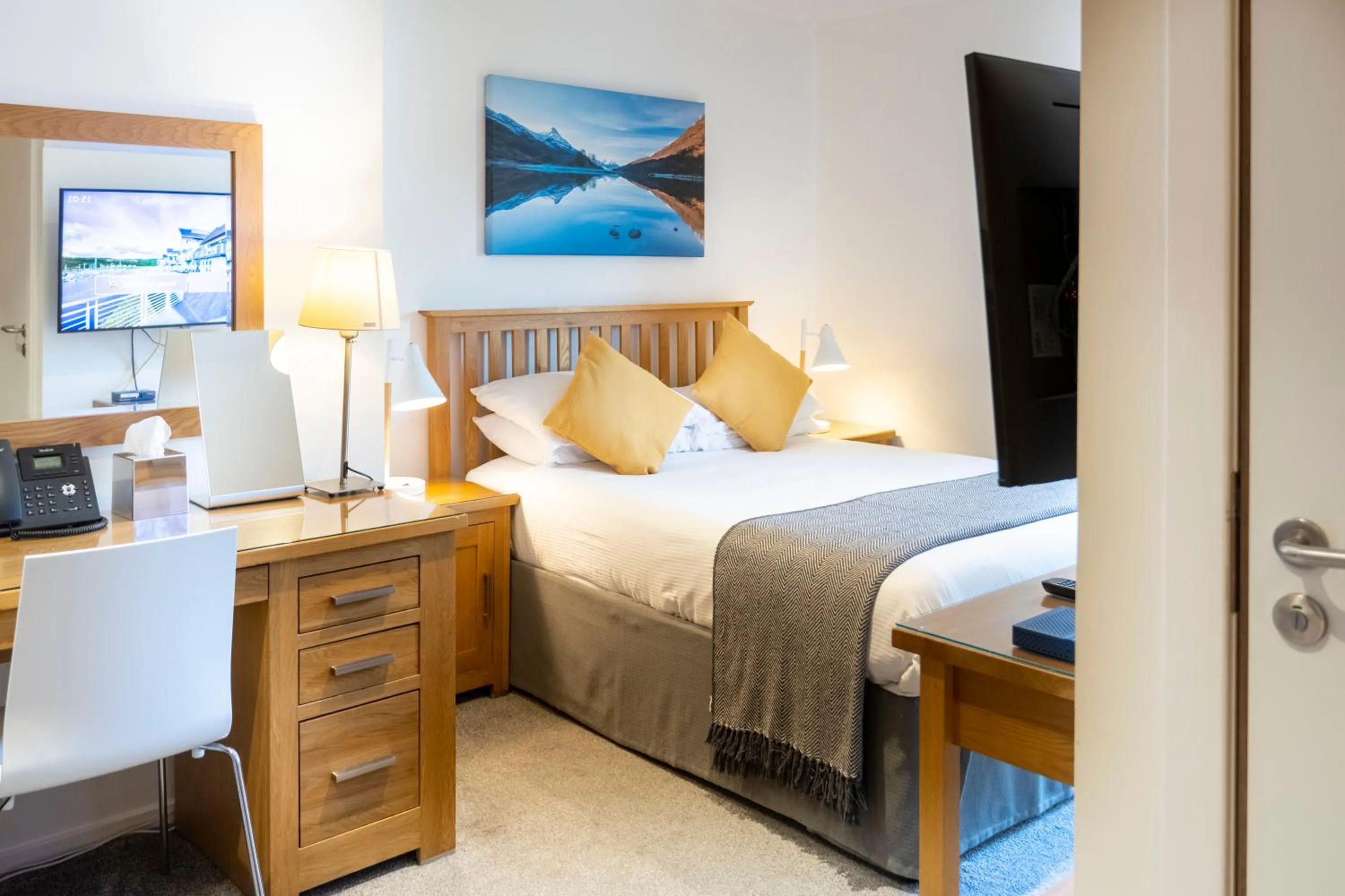 Bedroom, Bed in Portavadie Loch Fyne Scotland