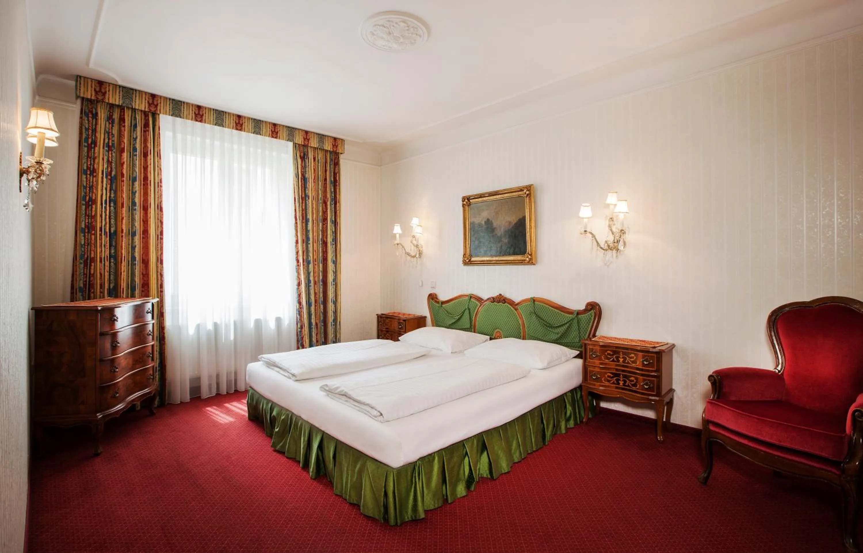 Day, Bed in Hotel Pension Suzanne