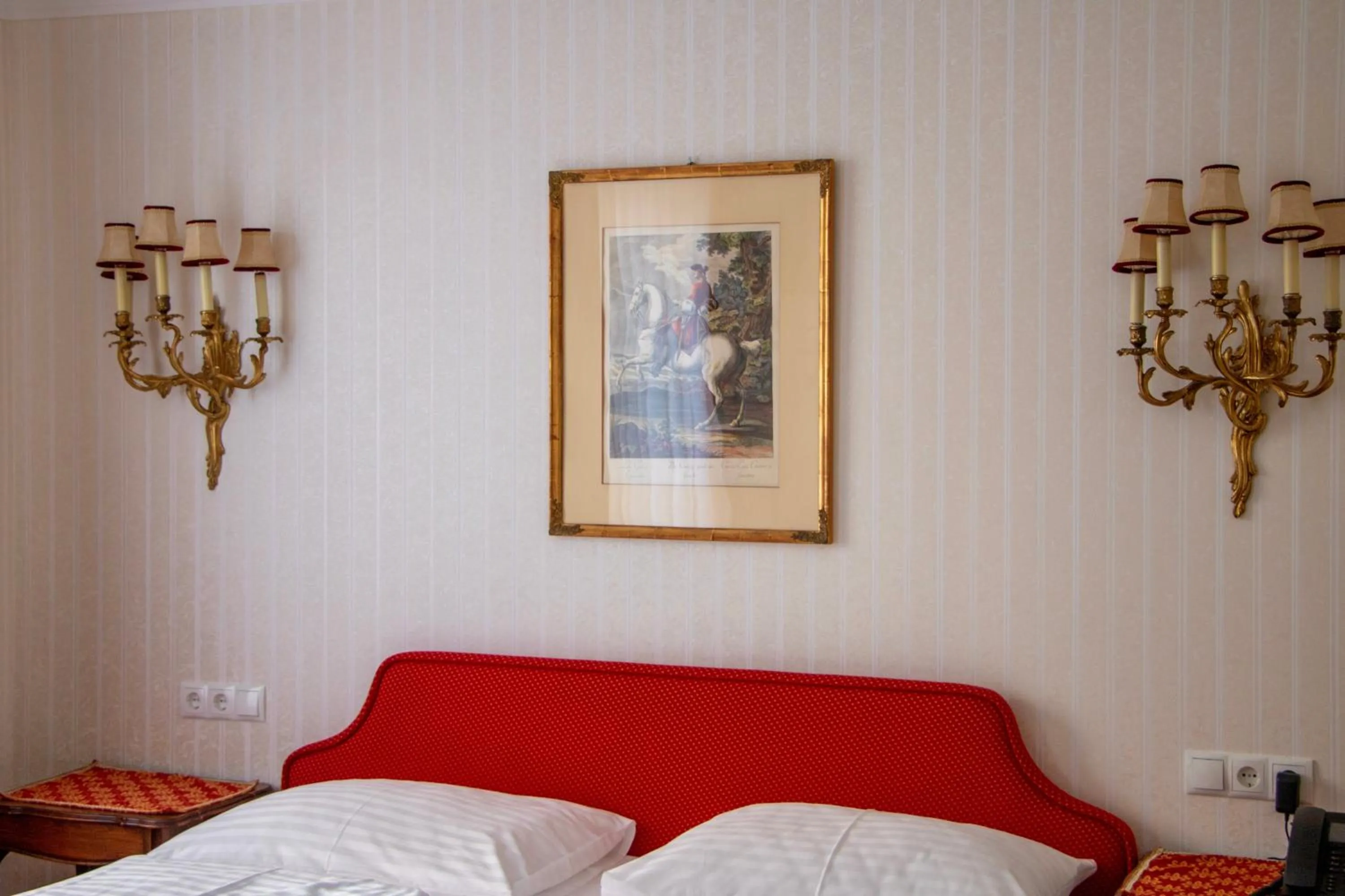 Bed in Hotel Pension Suzanne