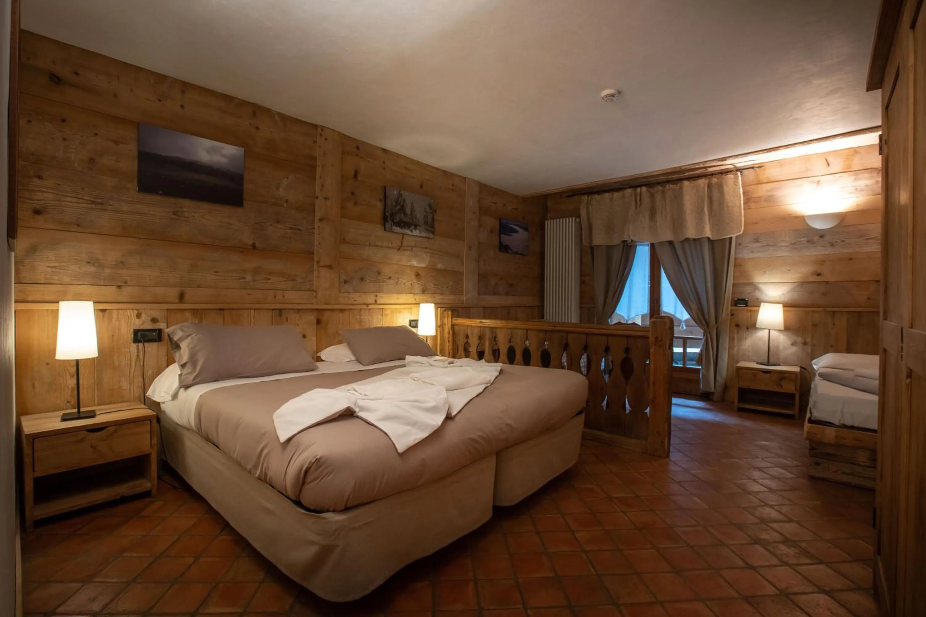 Bed in Chalet Svizzero