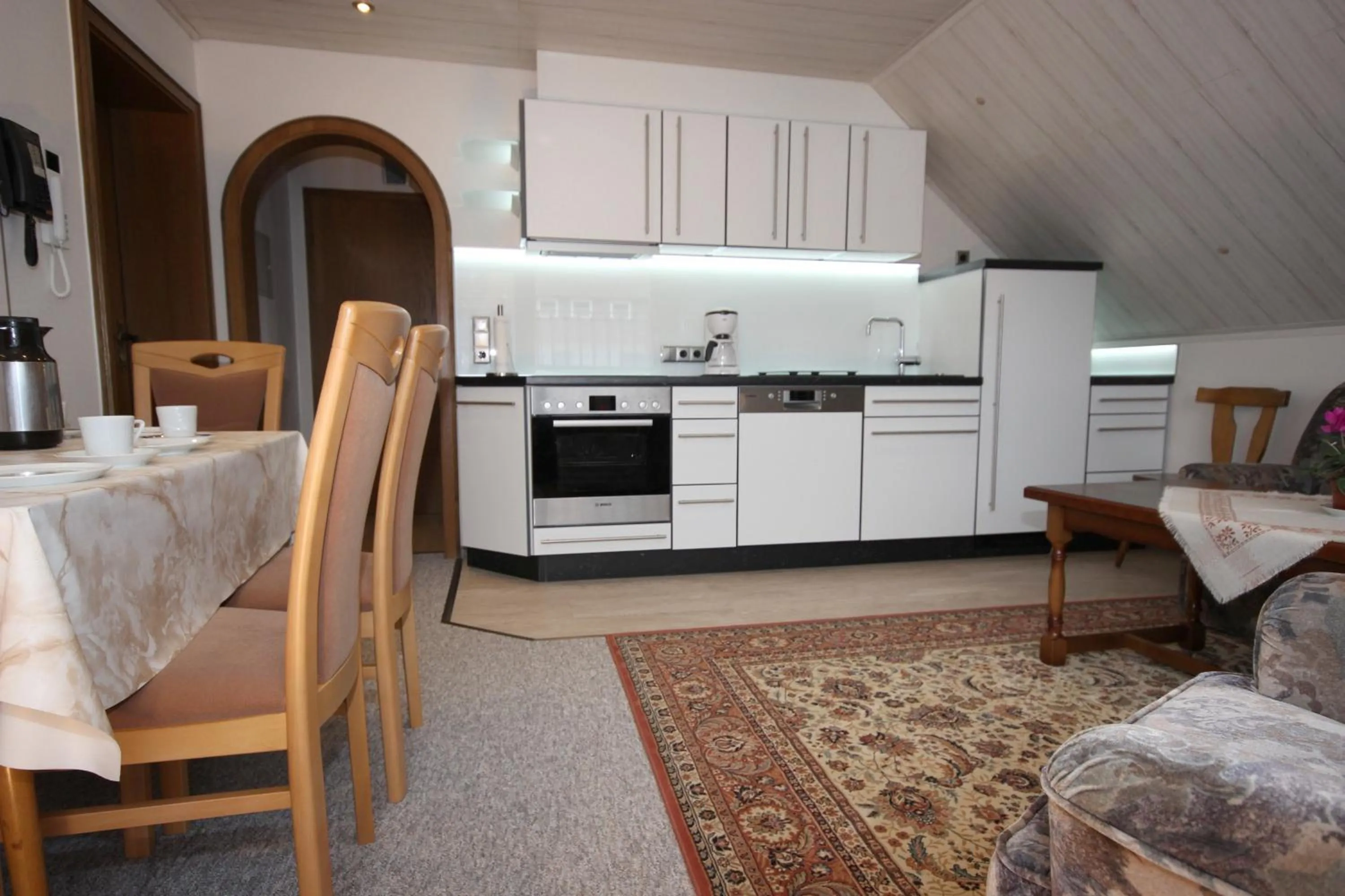Kitchen or kitchenette in Ferienhaus Marienweg