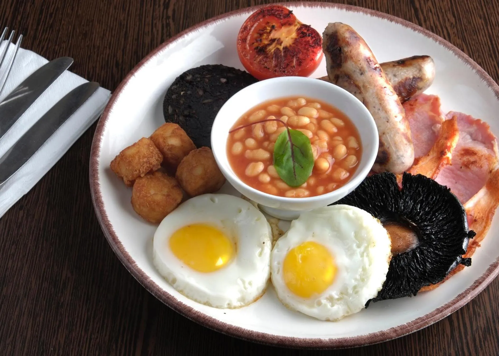 English/Irish breakfast in The George at Nunney
