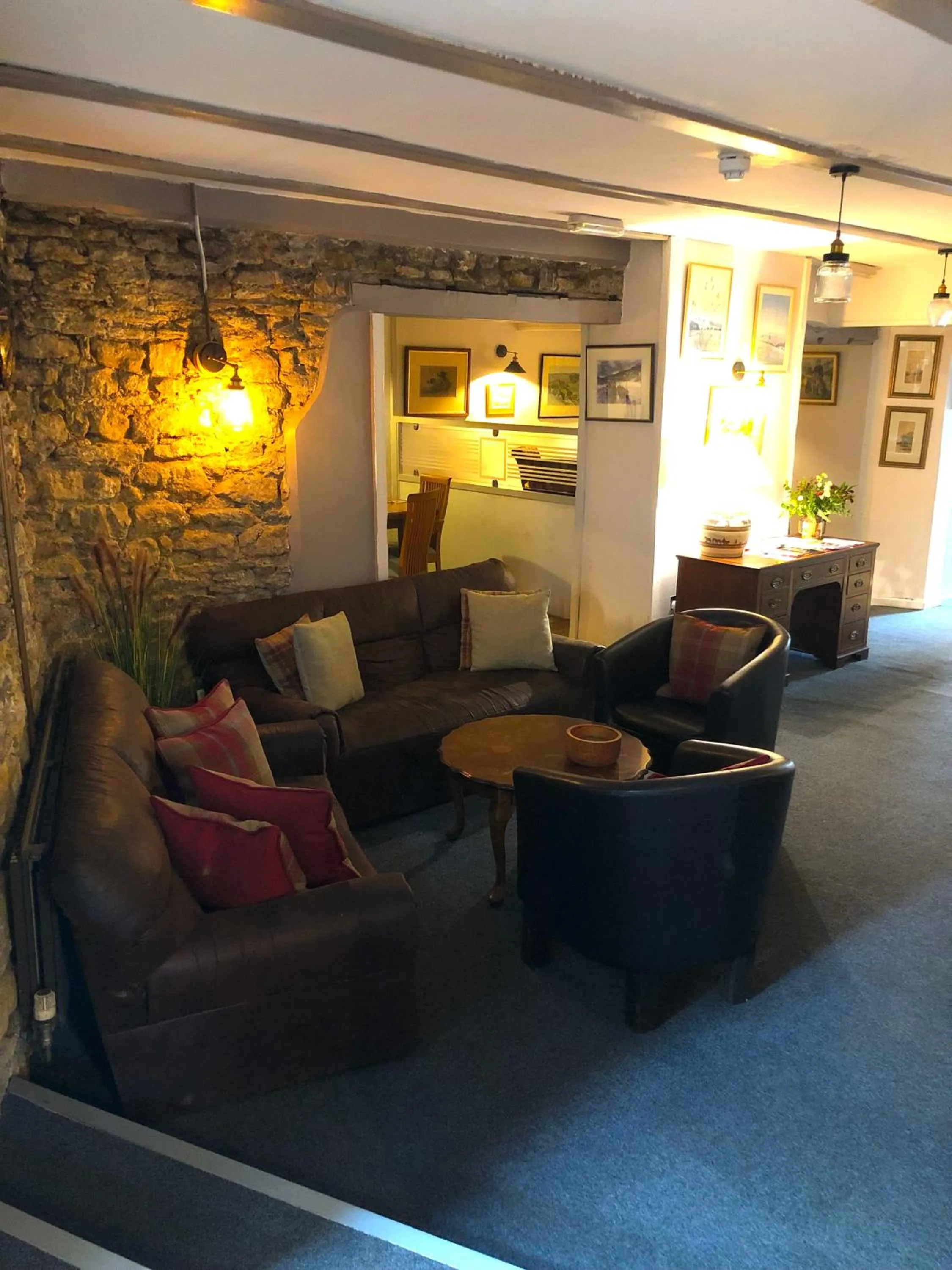 Lounge or bar in The George at Nunney