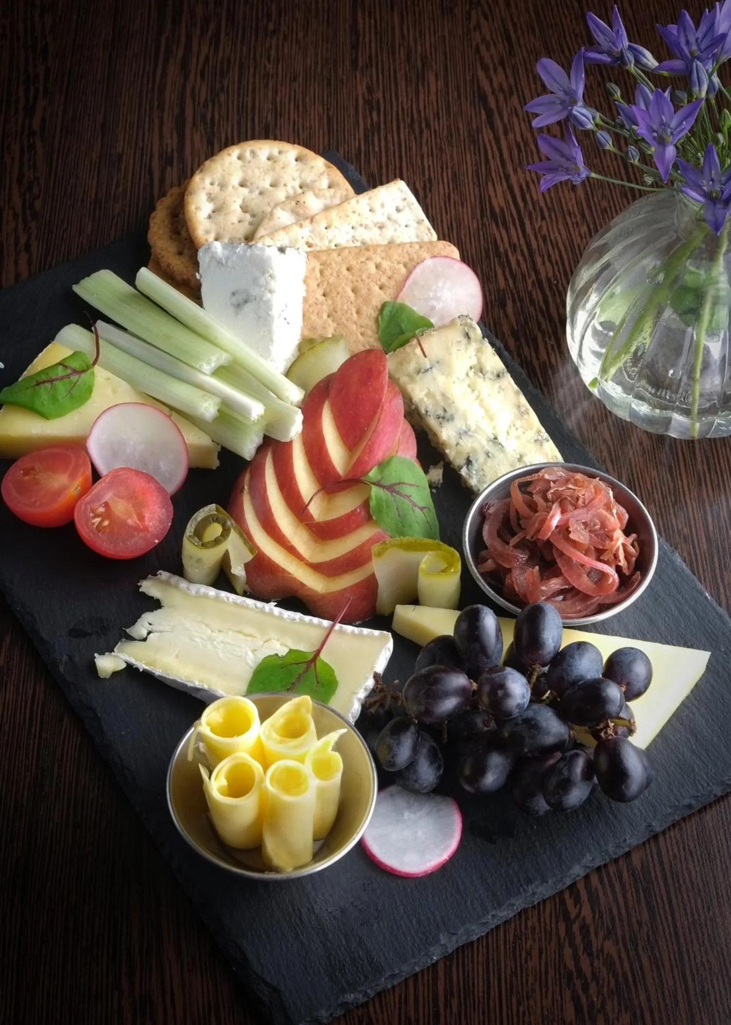 Food and drinks in The George at Nunney