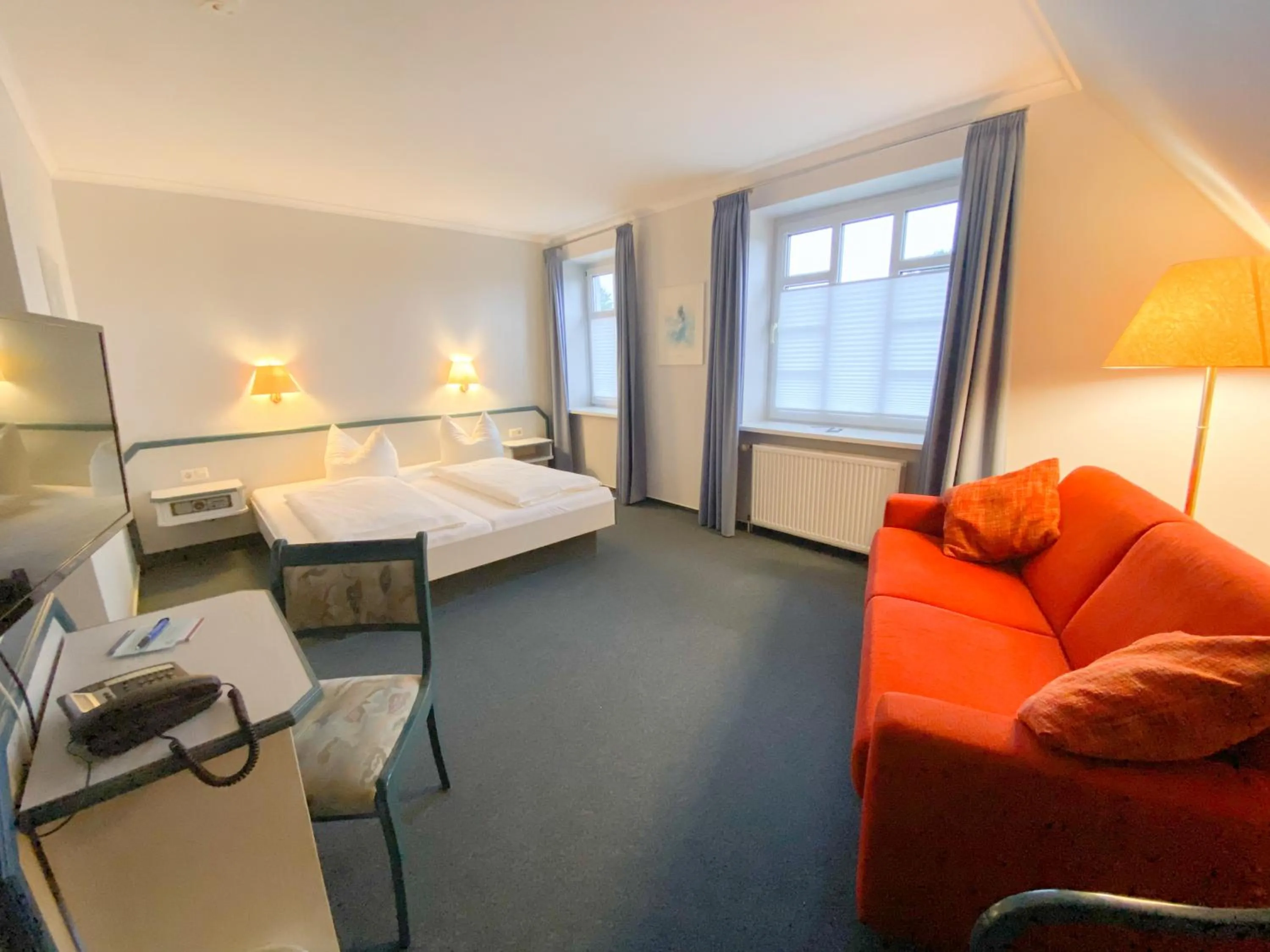 Bed in Hotel Wikingerhof