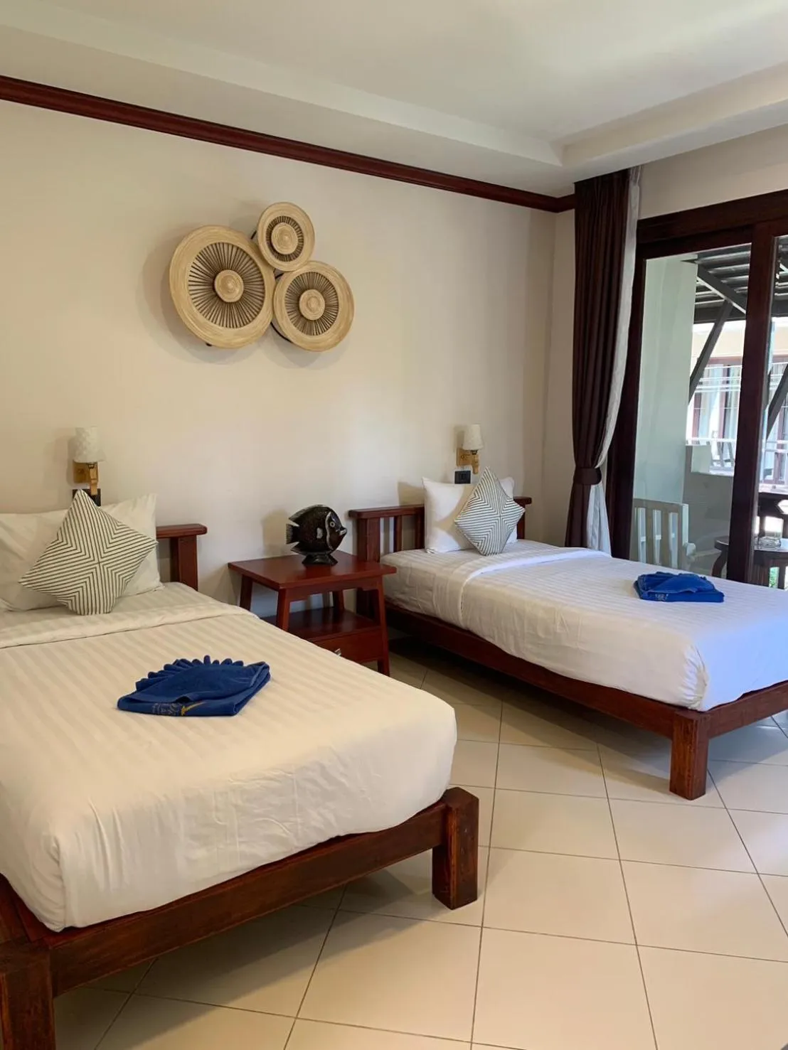 Bed in Wind Beach Resort