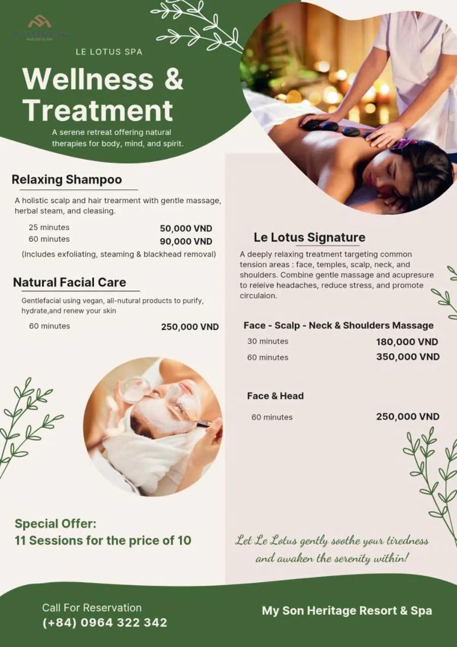 Spa and wellness centre/facilities in My Son Heritage Resort and Spa