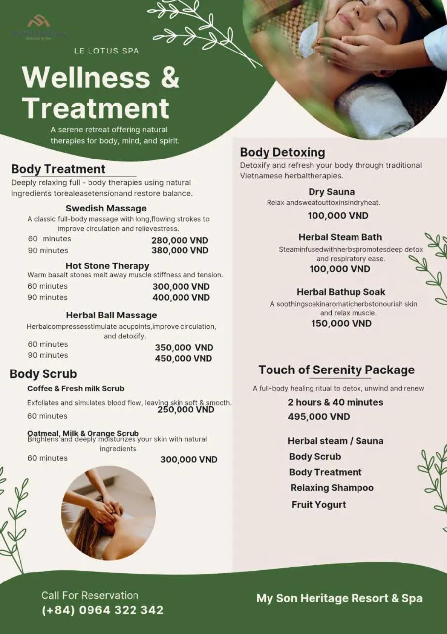 Spa and wellness centre/facilities in My Son Heritage Resort and Spa