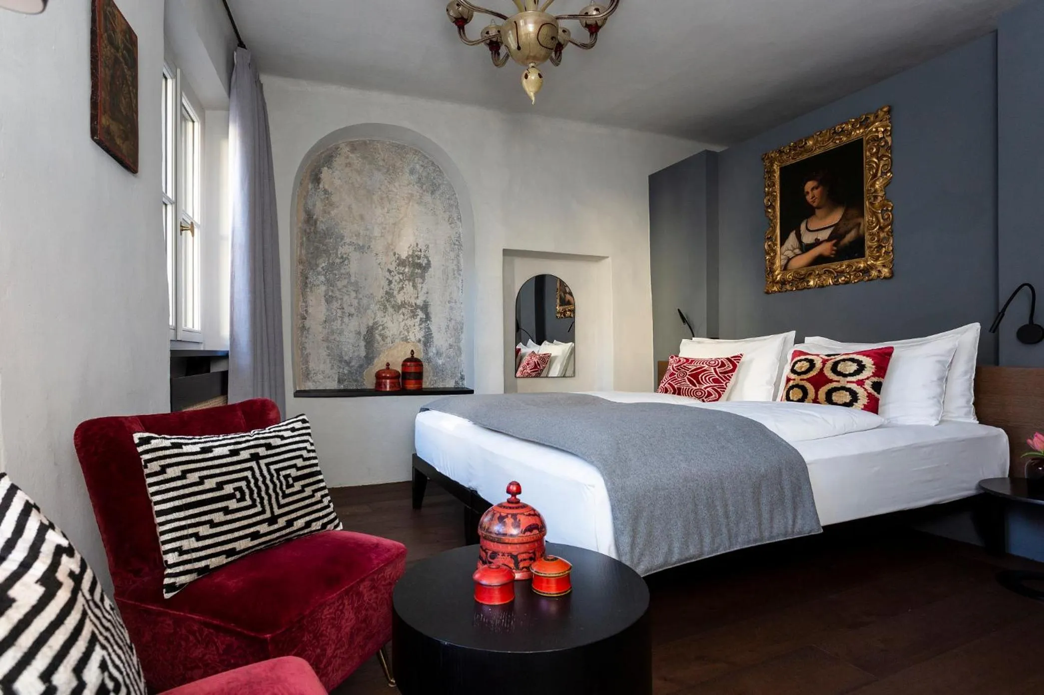 Photo of the whole room, Bed in Goldenstern Townhouse