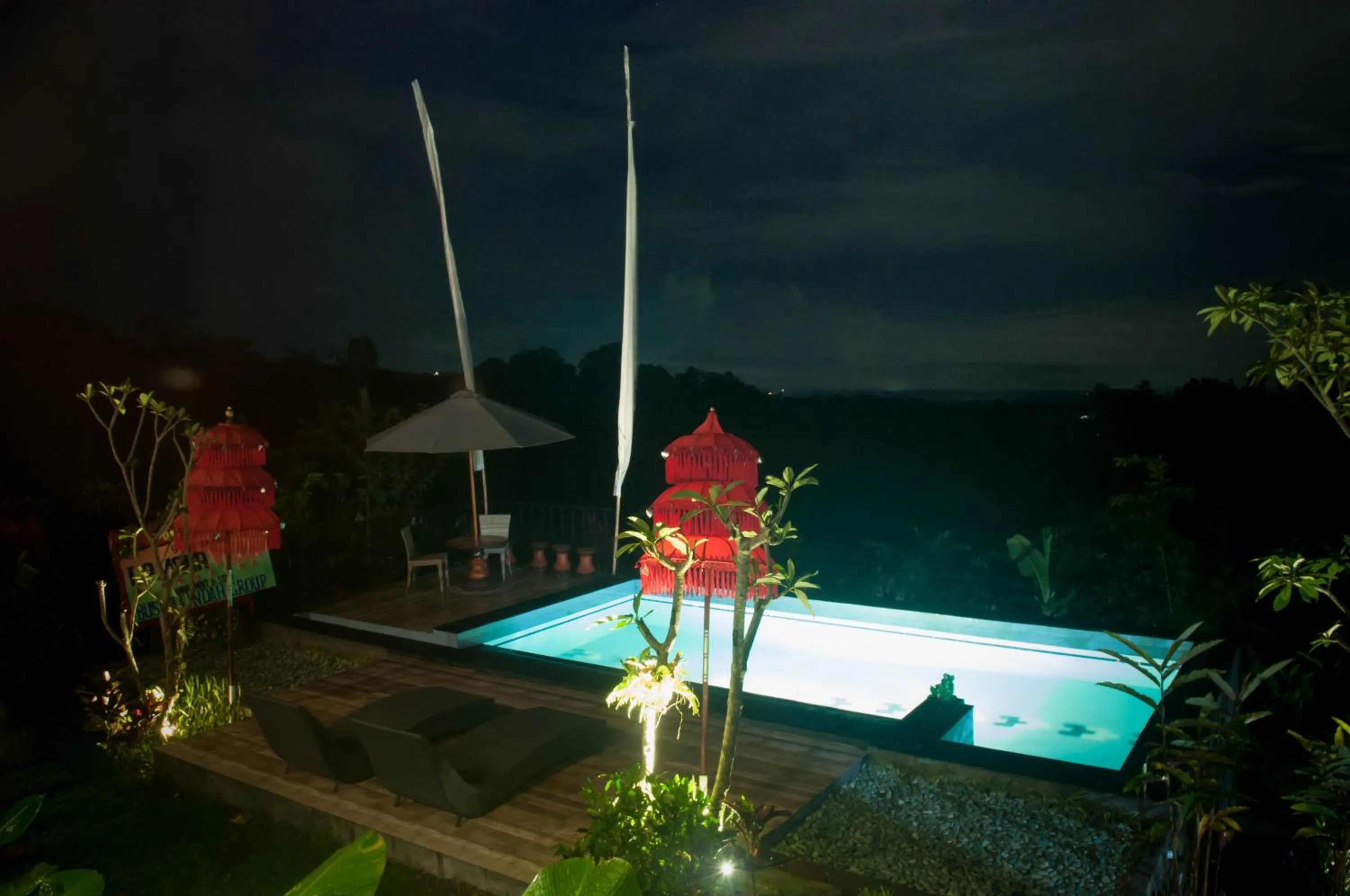 Pool view in Dukuh Baturan Villa