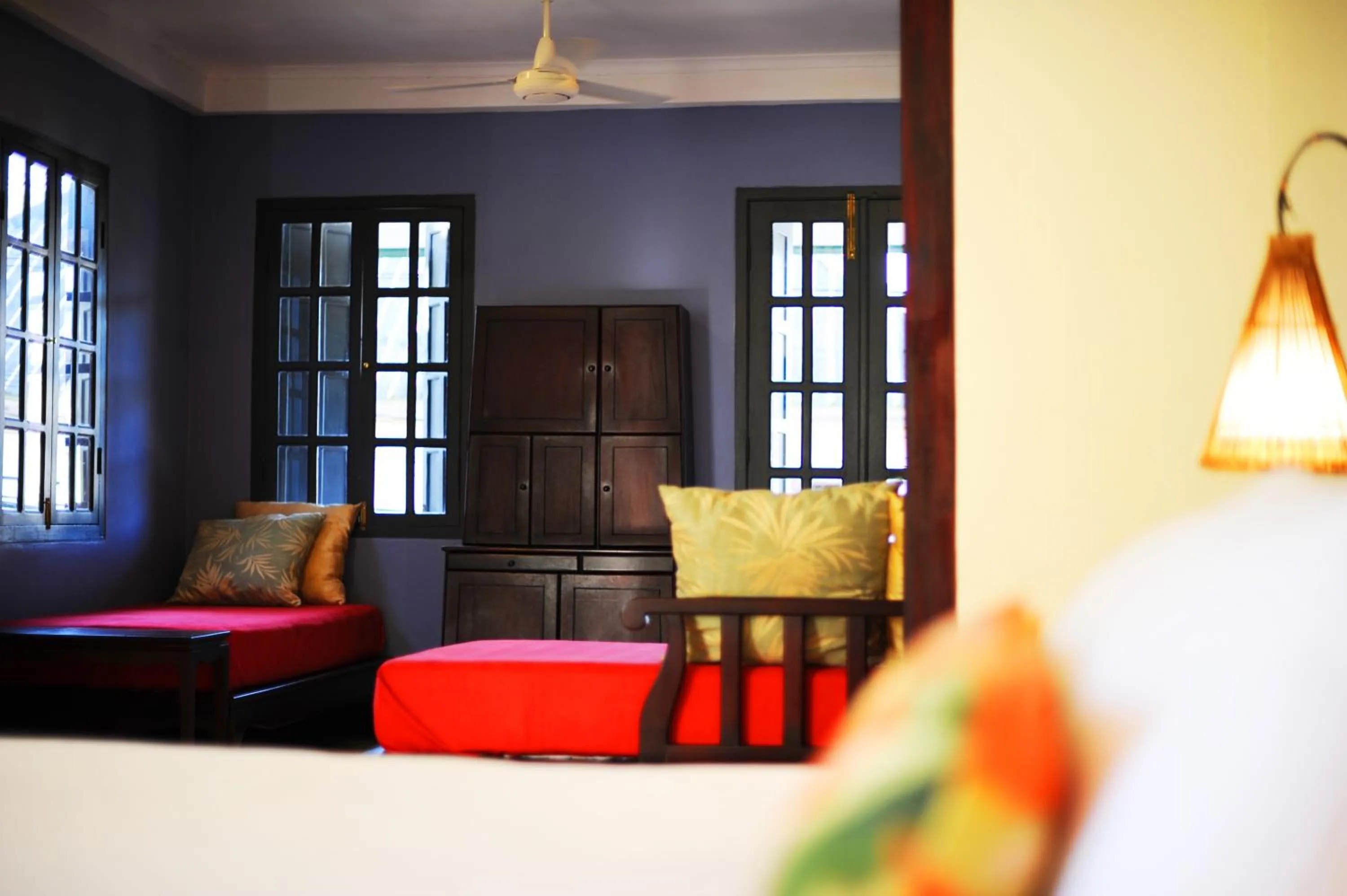 Decorative detail, Bed in Lotus Villa