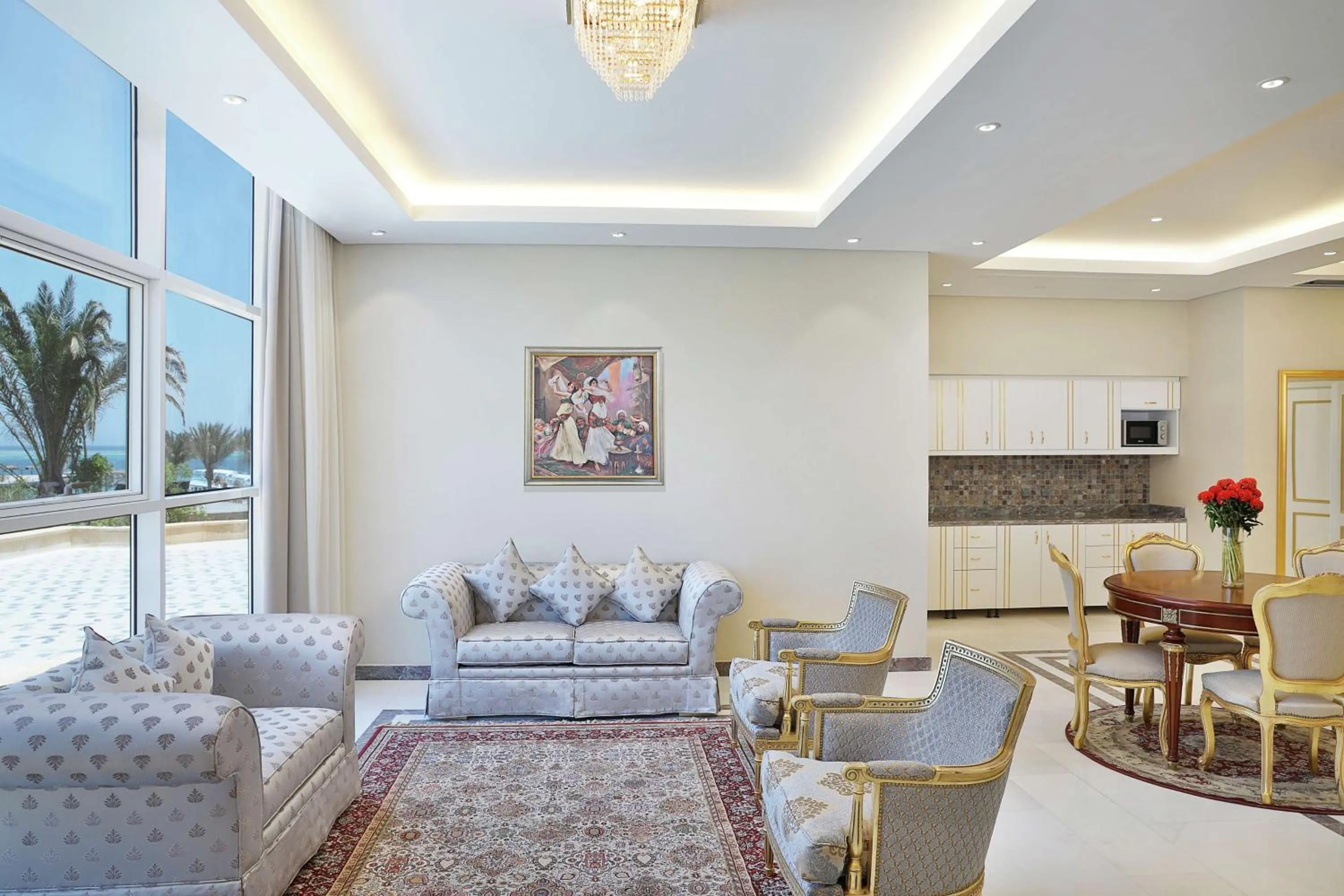 Living room in Hilton Hurghada Plaza Hotel