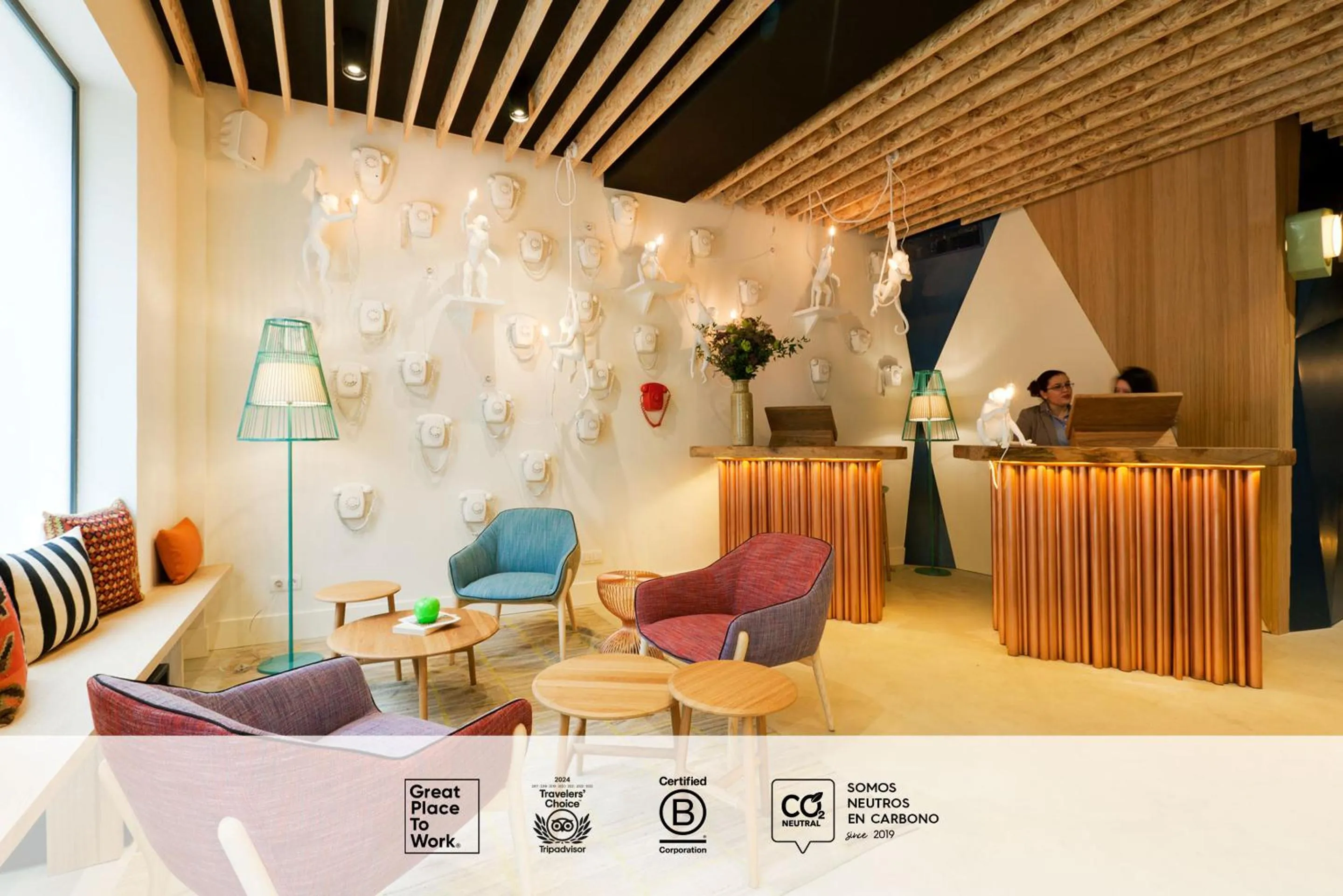 Lobby or reception in SLEEP'N Atocha - B Corp Certified