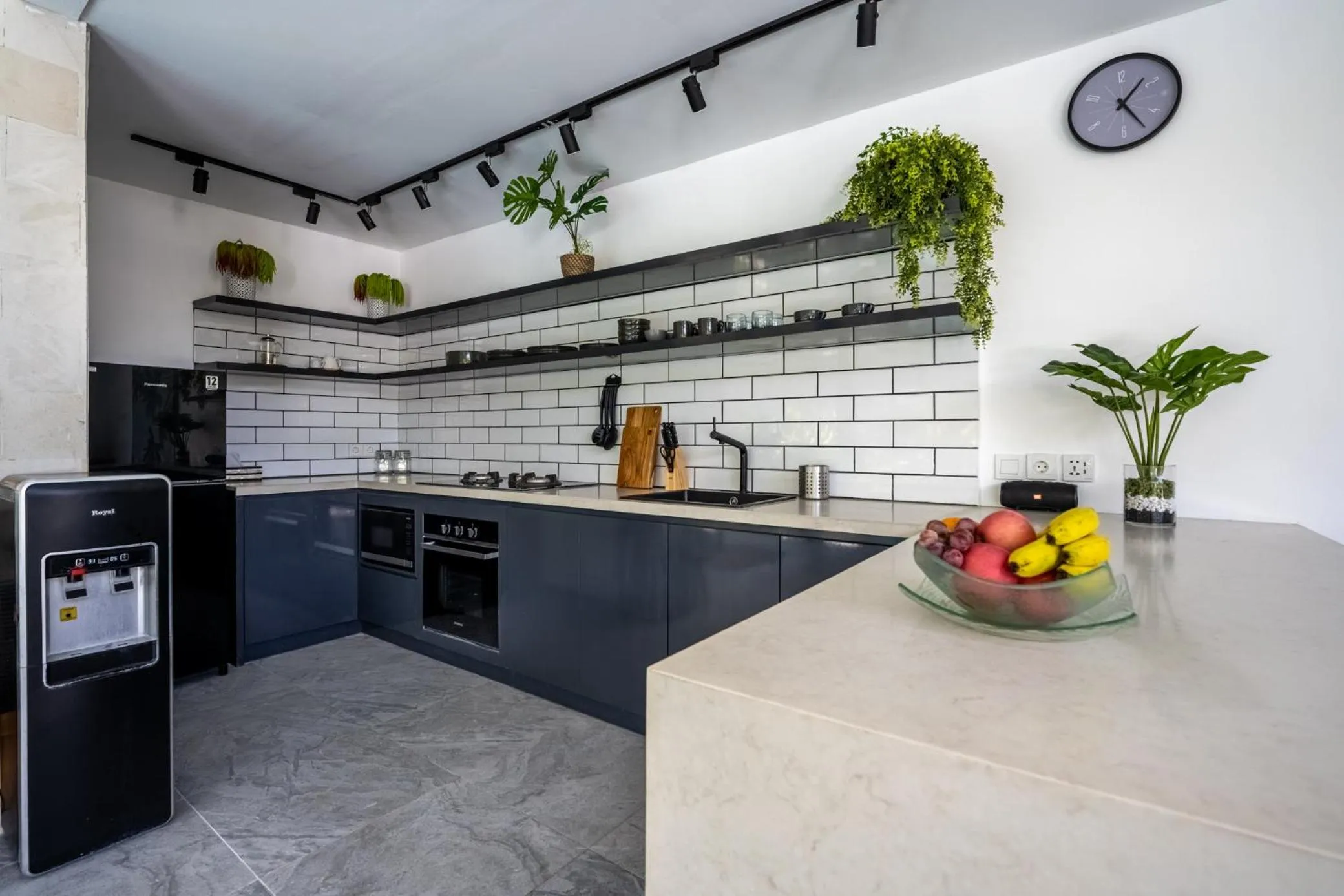 Communal kitchen in Jagaditha Villas