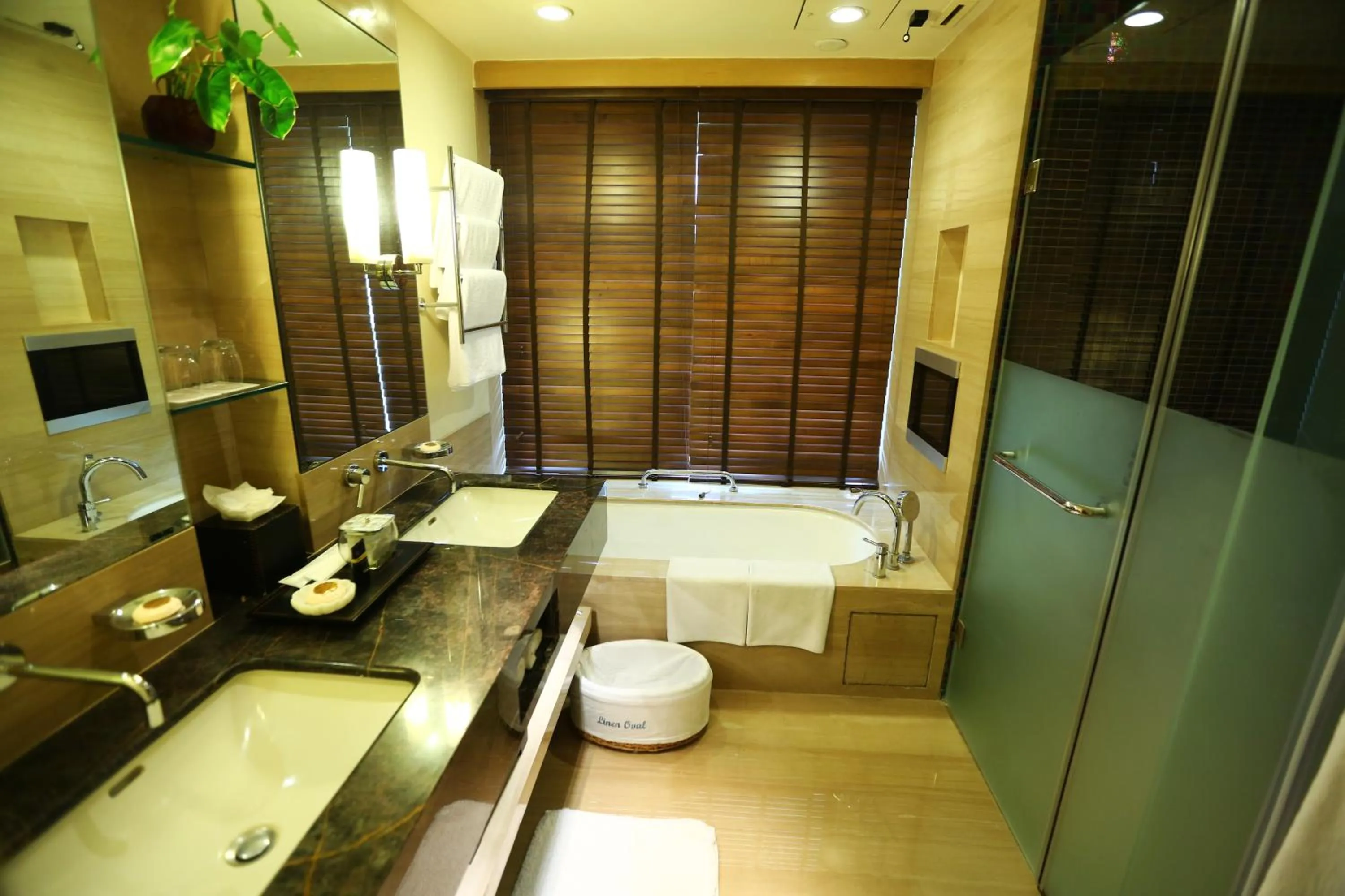 Shower in ITC Gardenia, a Luxury Collection Hotel, Bengaluru