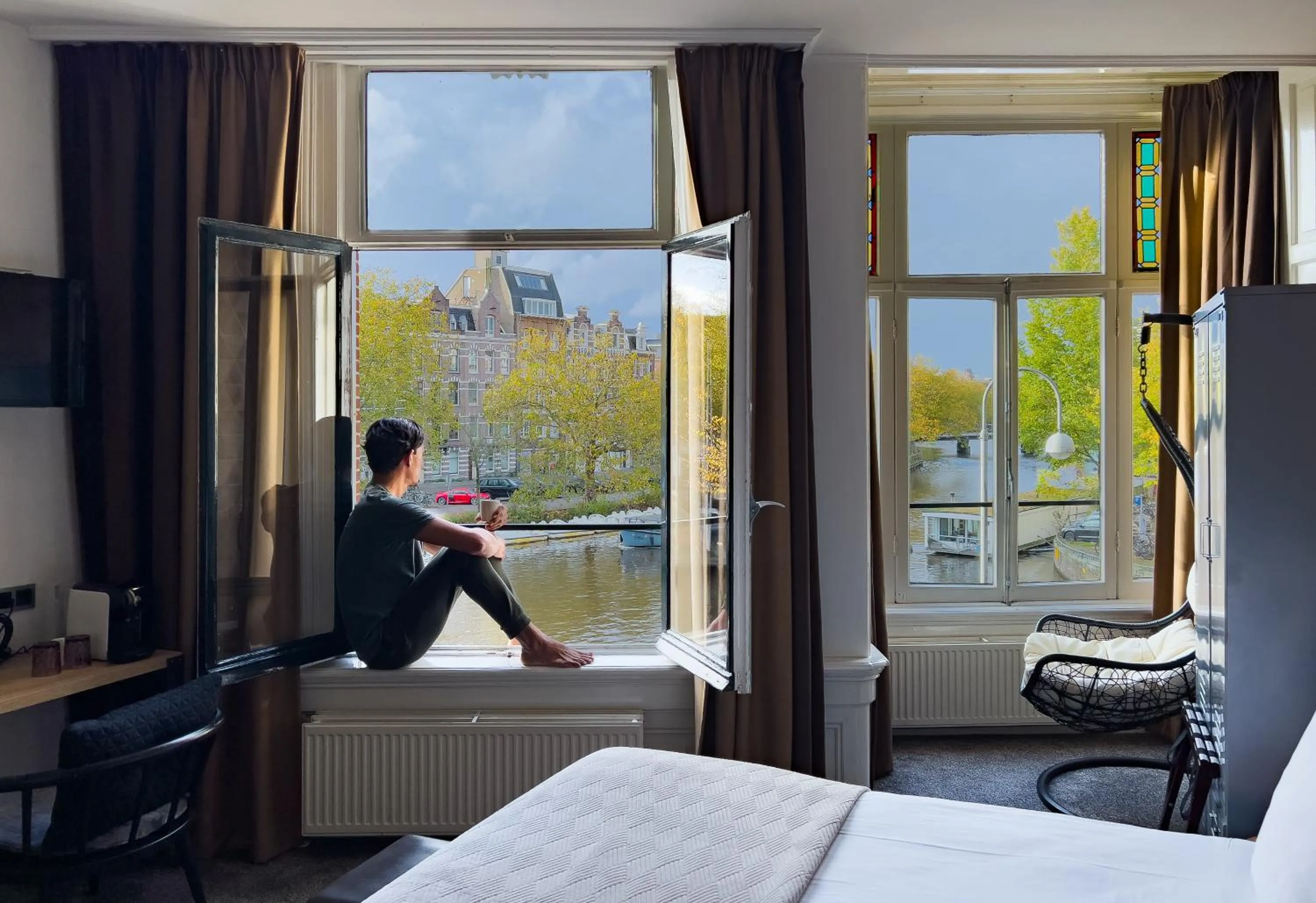 Bed in Boutique Hotel View