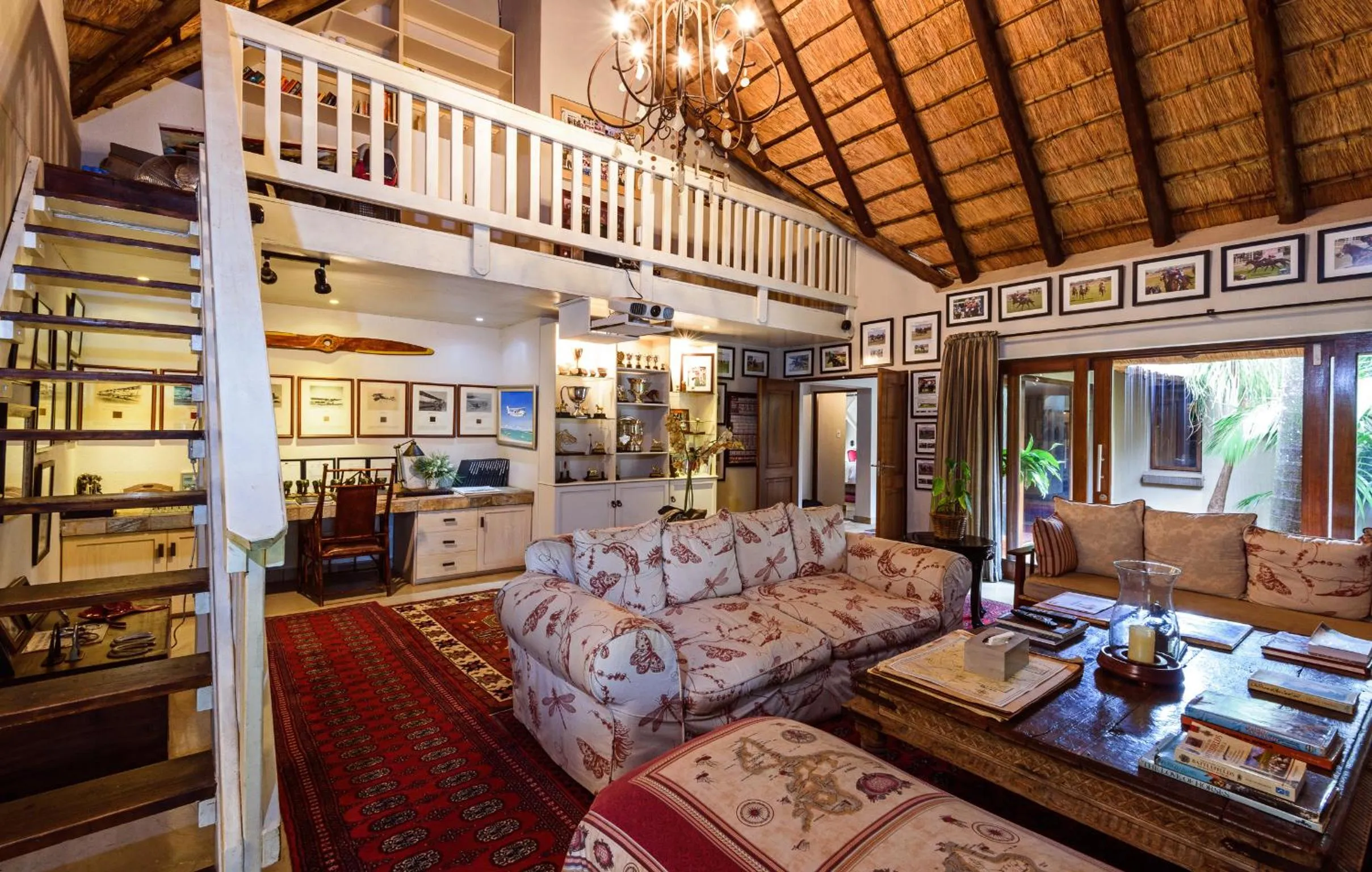 Communal lounge/ TV room in Khaya Ndlovu Safari Manor