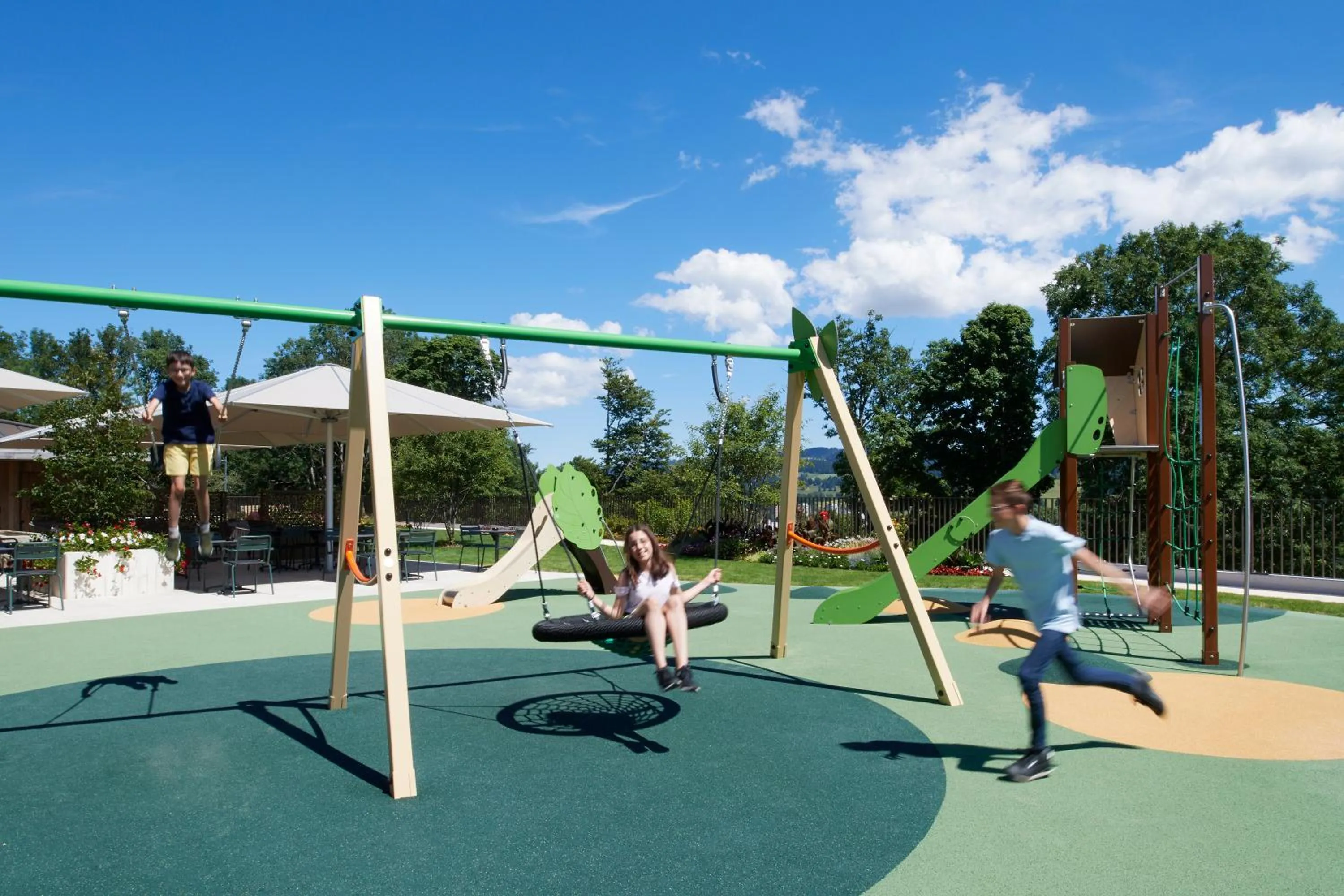 Children play ground in Grand Hôtel Les Endroits