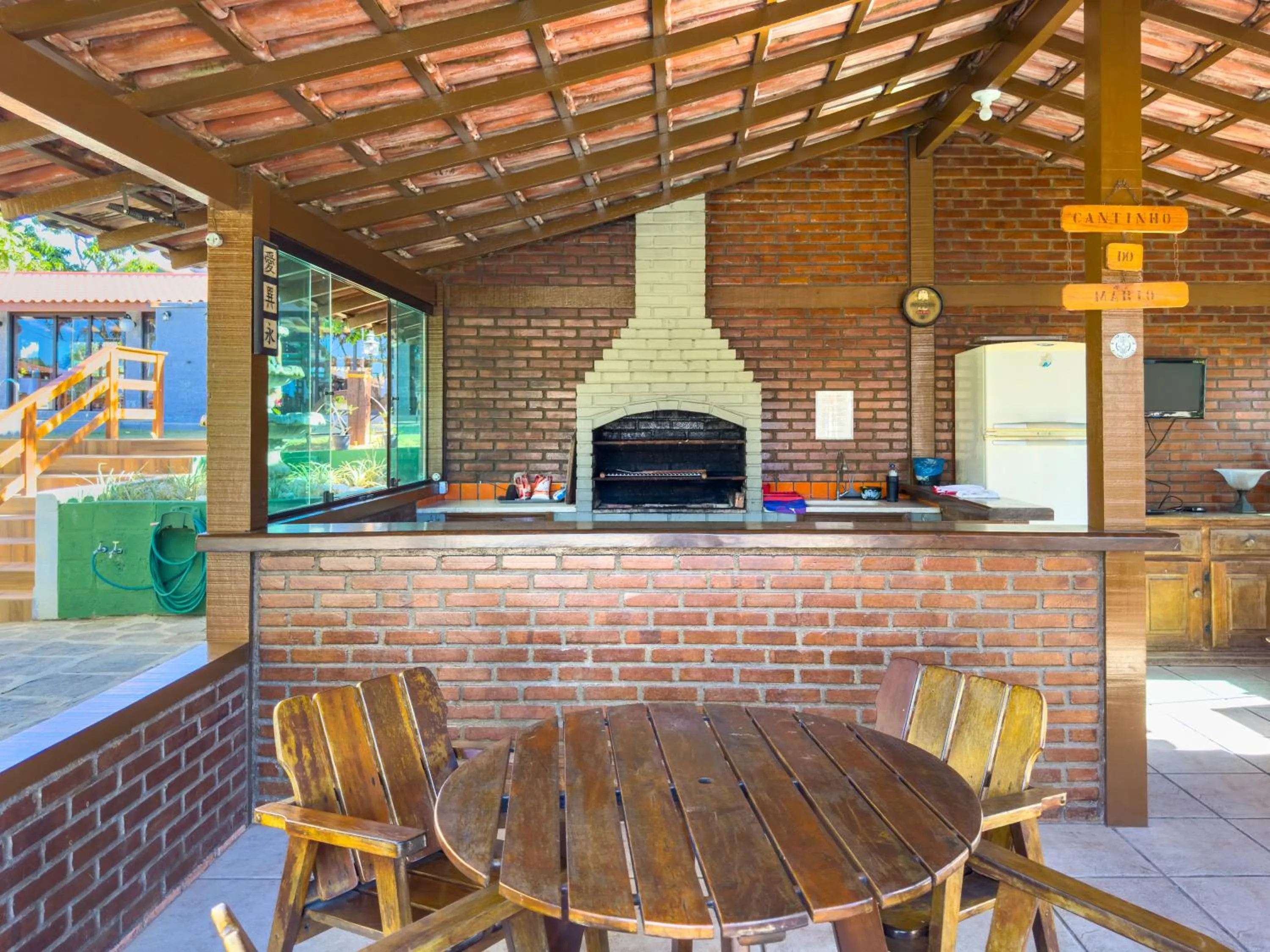 BBQ facilities in Pousada Sonho de Geribá