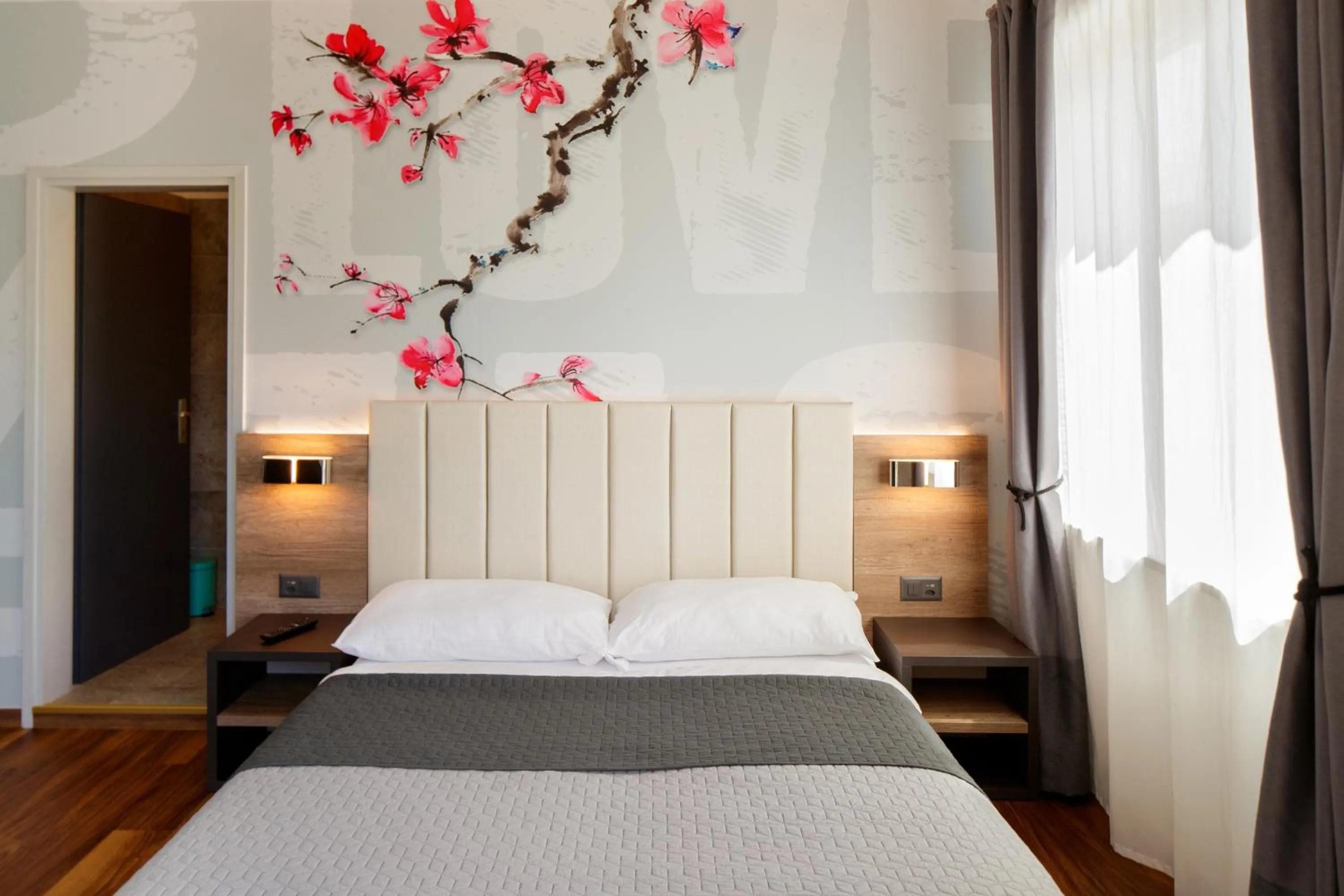 Bed in Albergo Mirador Ascona